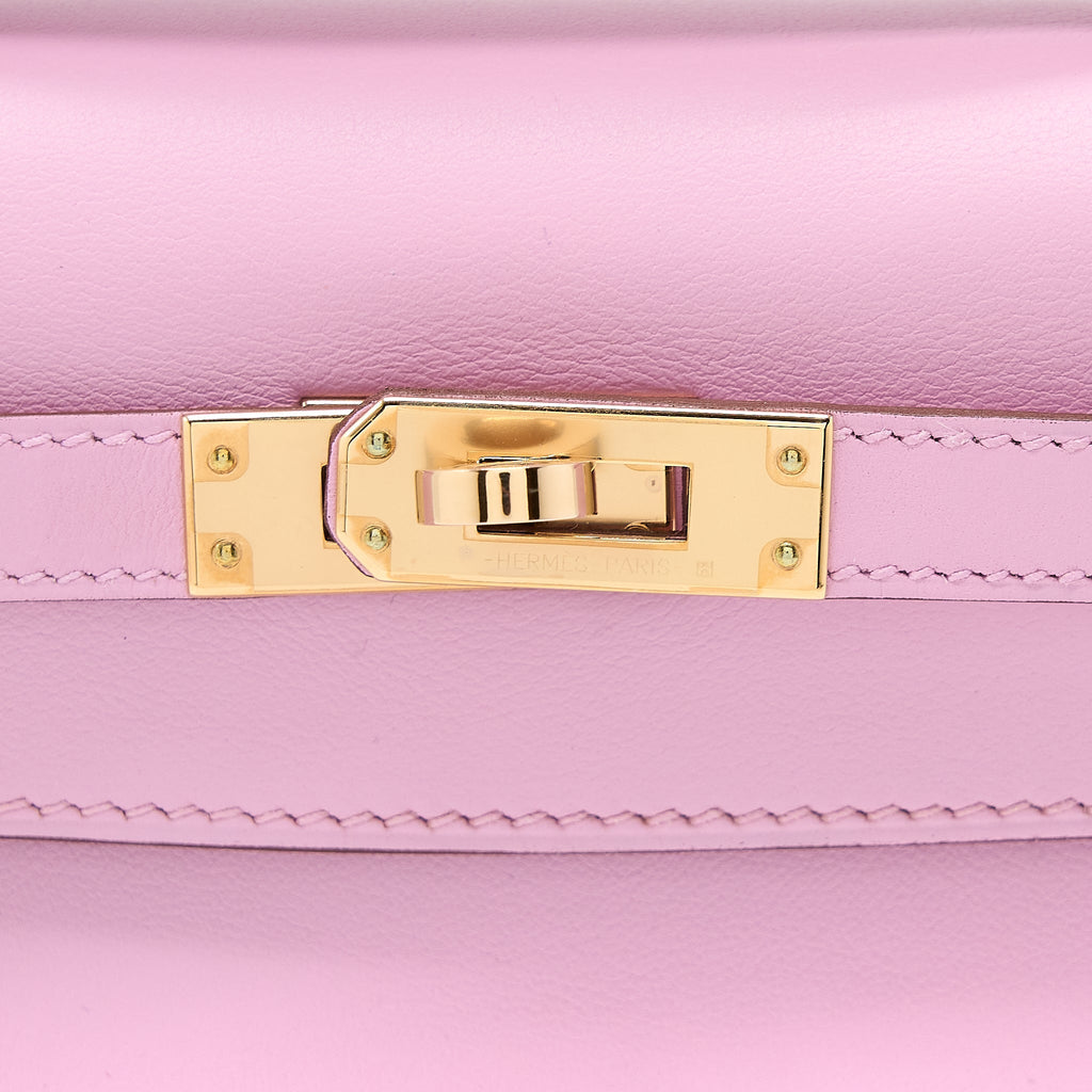 HERMES KELLY POCHETTE SWIFT X9 MAUVE SYLVESTRE RGHW