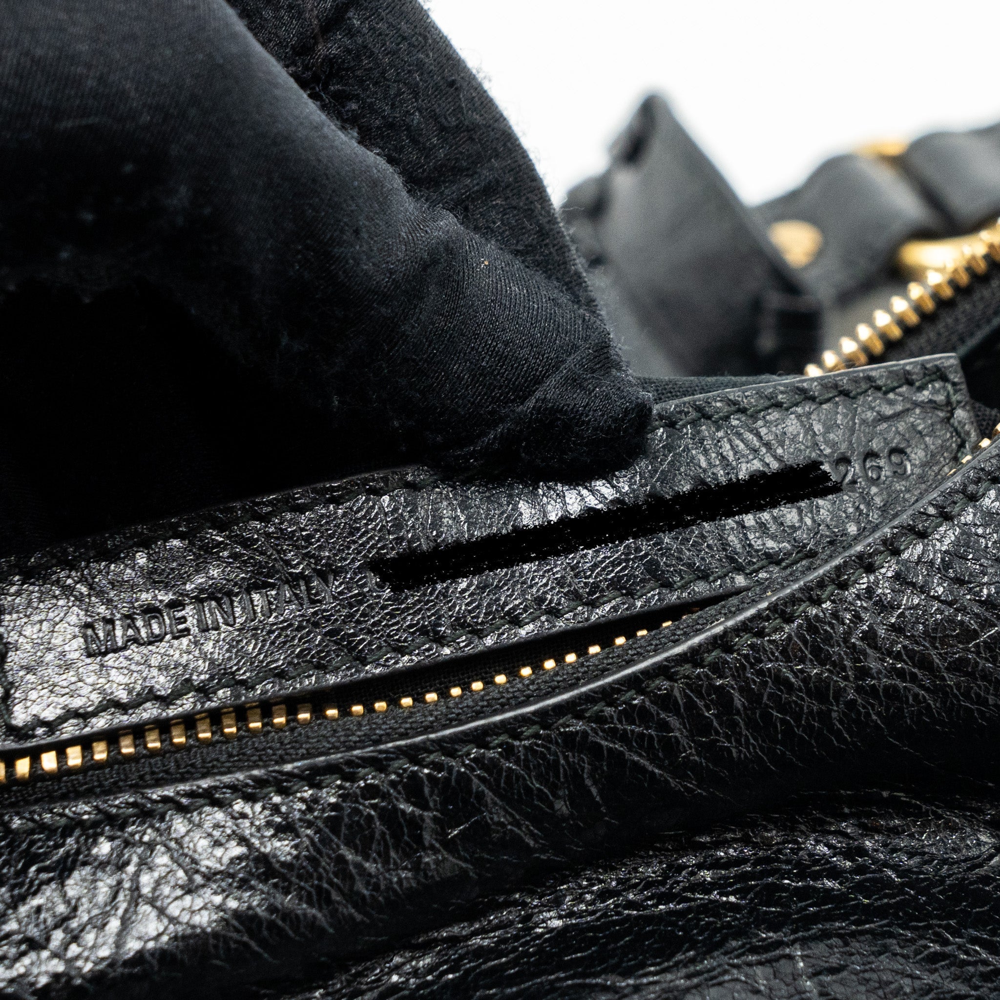 BALENCIAGA LE CAGOLE XS LAMBSKIN BLACK GHW