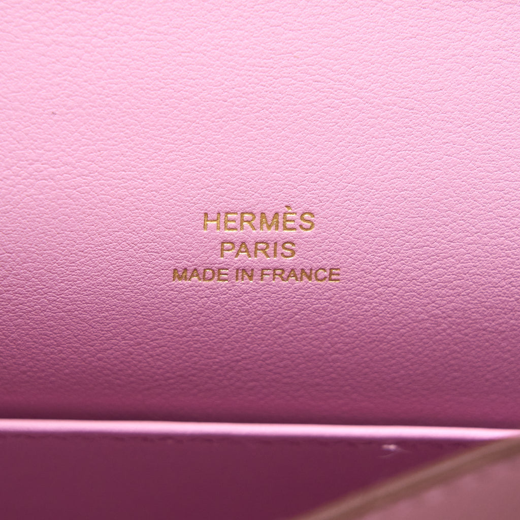 HERMES KELLY POCHETTE SWIFT X9 MAUVE SYLVESTRE RGHW
