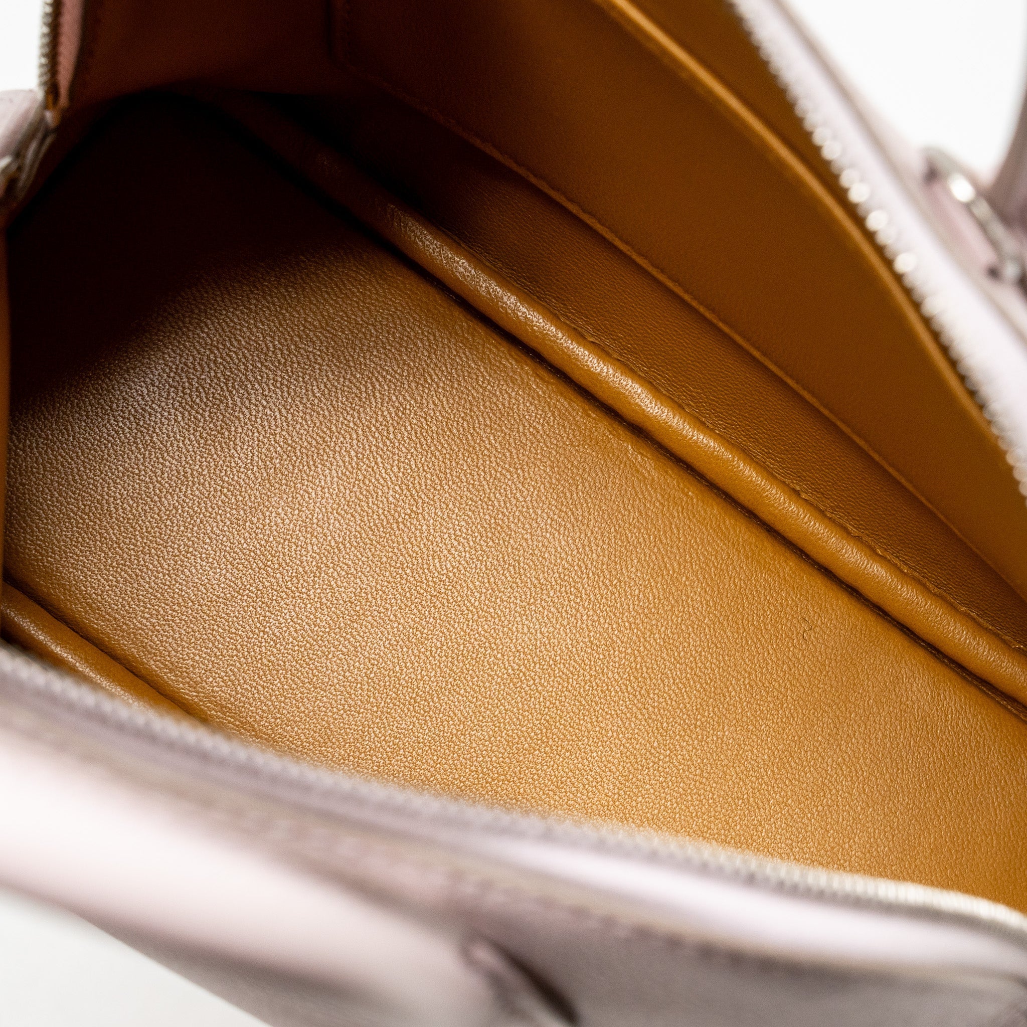 HERMES MINI BOLIDE EVERCOLOR MAUVE PALE/ CARAMEL SHW