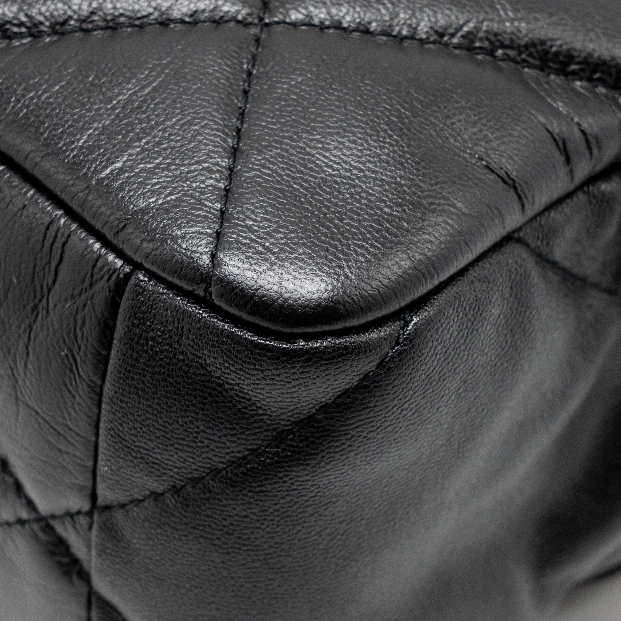 CHANEL LARGE 19 BAG GOATSKIN BLACK GHW