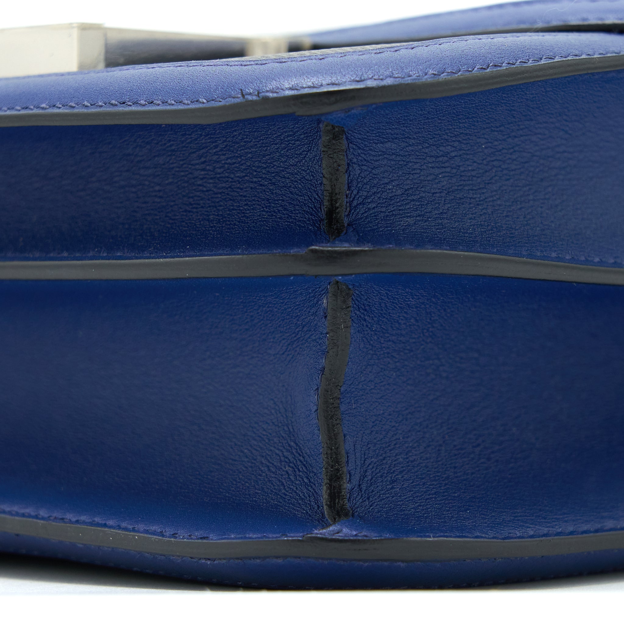 HERMES CONSTANCE 24 SWIFT/TOILE BLACK/BLUE SAPHIR SHW