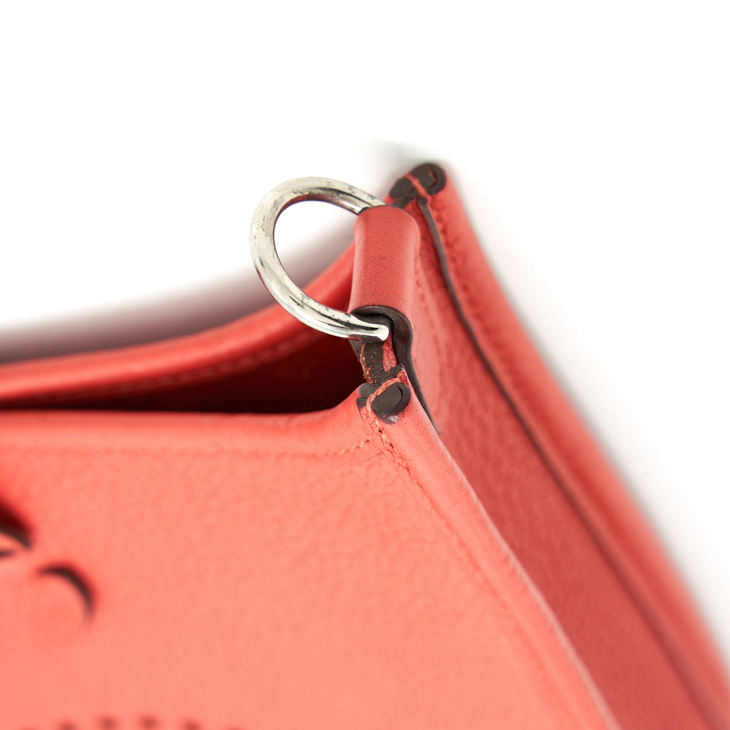 HERMES MINI EVELYNE ROUGE PIVOINE/ ROSE SAKURA
