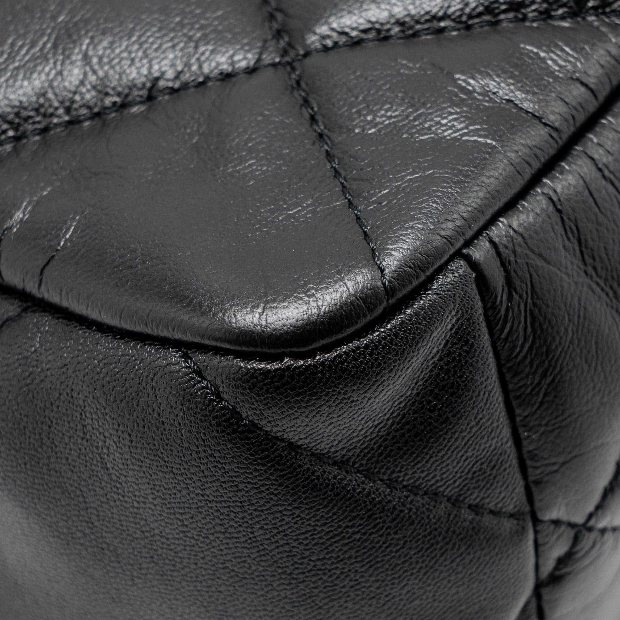 CHANEL LARGE 19 BAG GOATSKIN BLACK GHW
