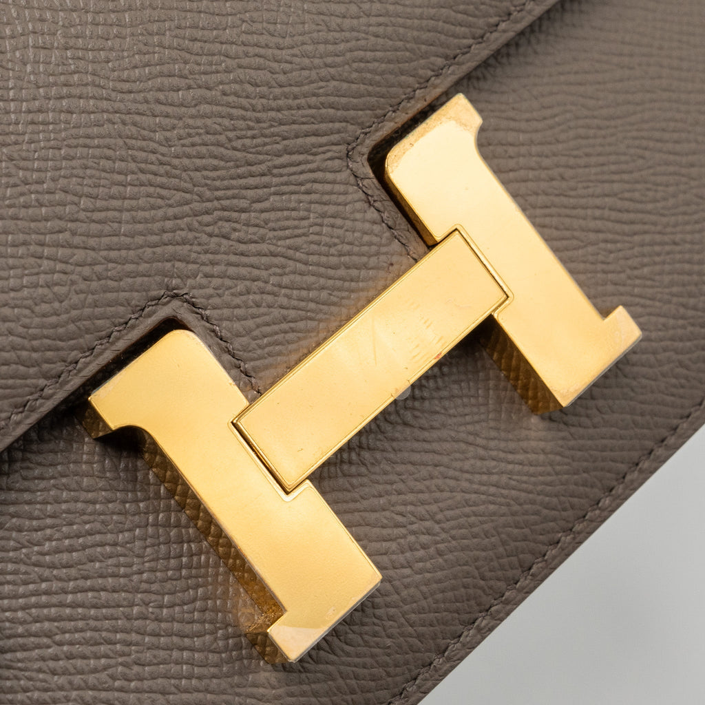 HERMES MINI CONSTANCE EPSOM GRIS ETAIN GHW