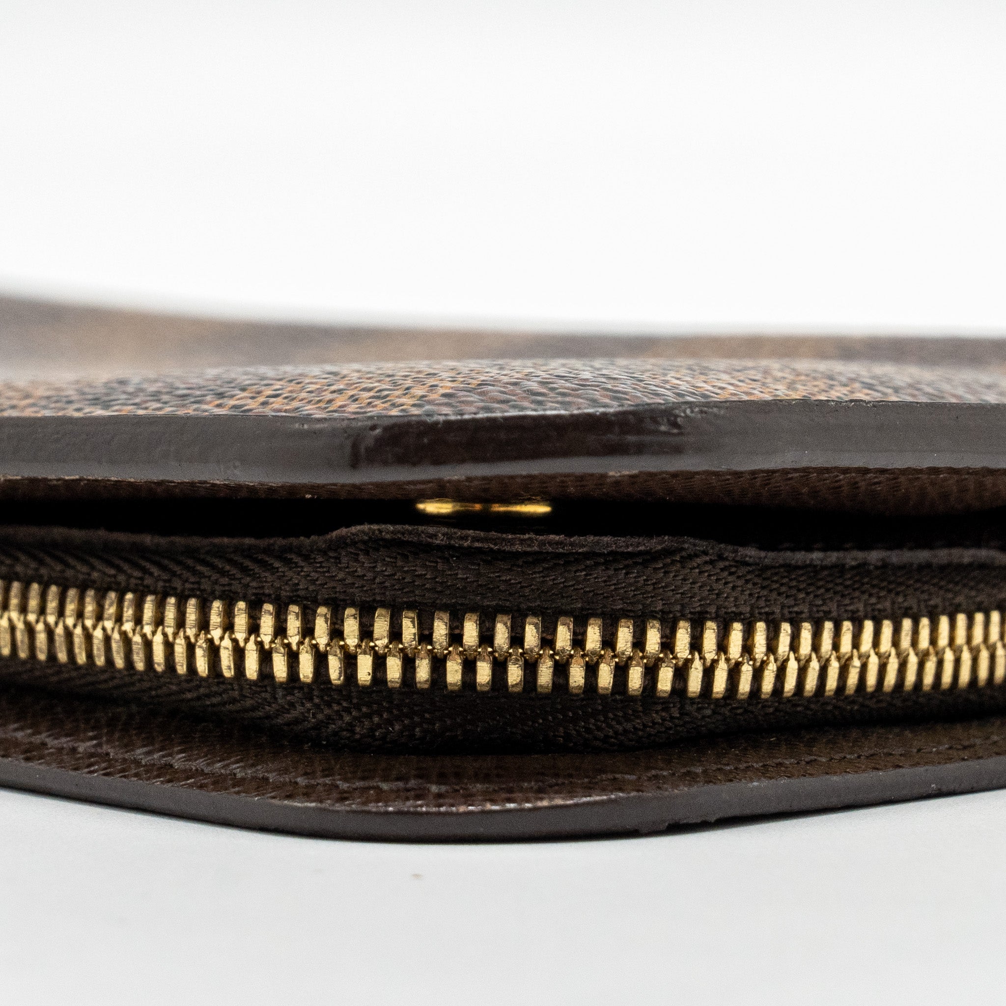 LOUIS VUITTON FOLD WALLET DAMIER EBENE CANVAS GHW