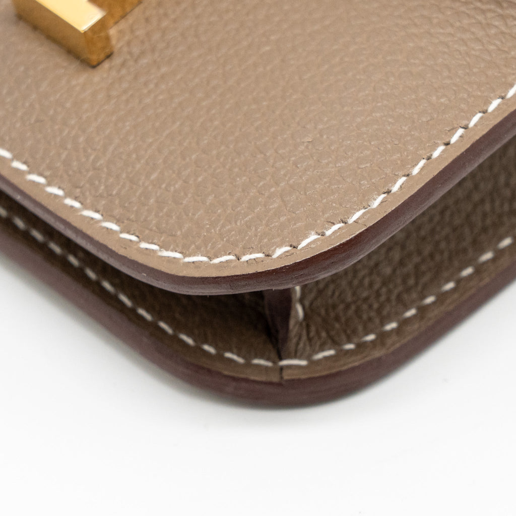 HERMES CONSTANCE SLIM EVERCOLOR ETOUPE GHW