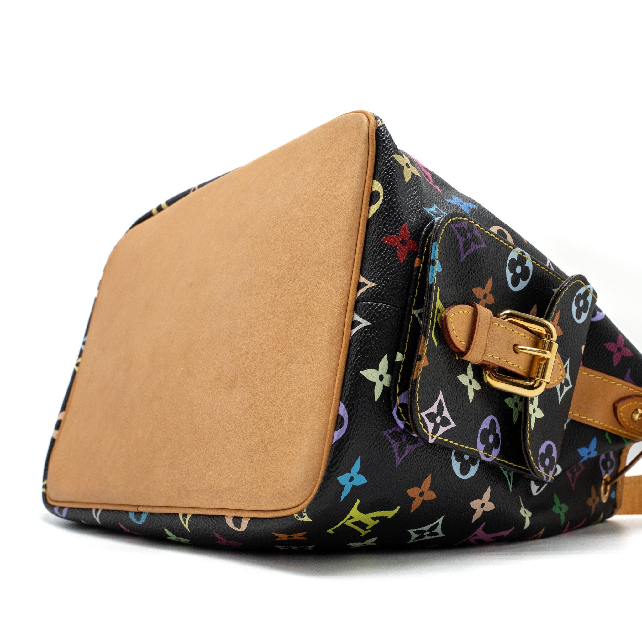 LOUIS VUITTON PETIT NOE MONOGRAM CANVAS BLACK/MULTICOLOUR GHW