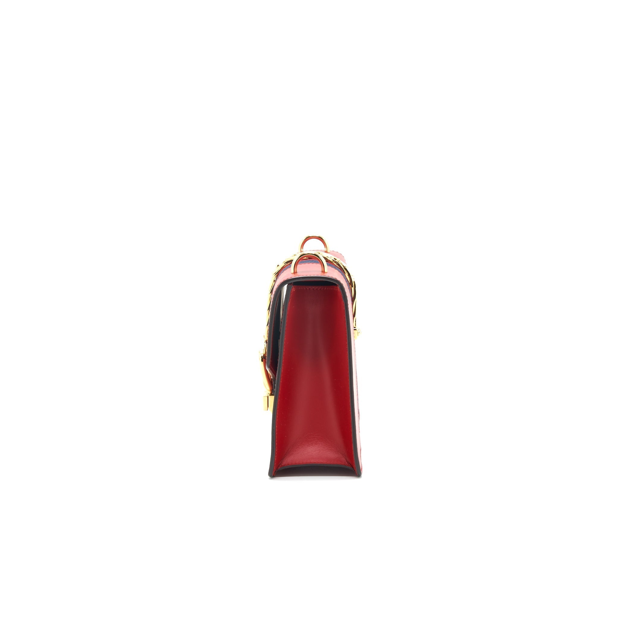 GUCCI SMALL SYLVIE BAG RED WITH GHW