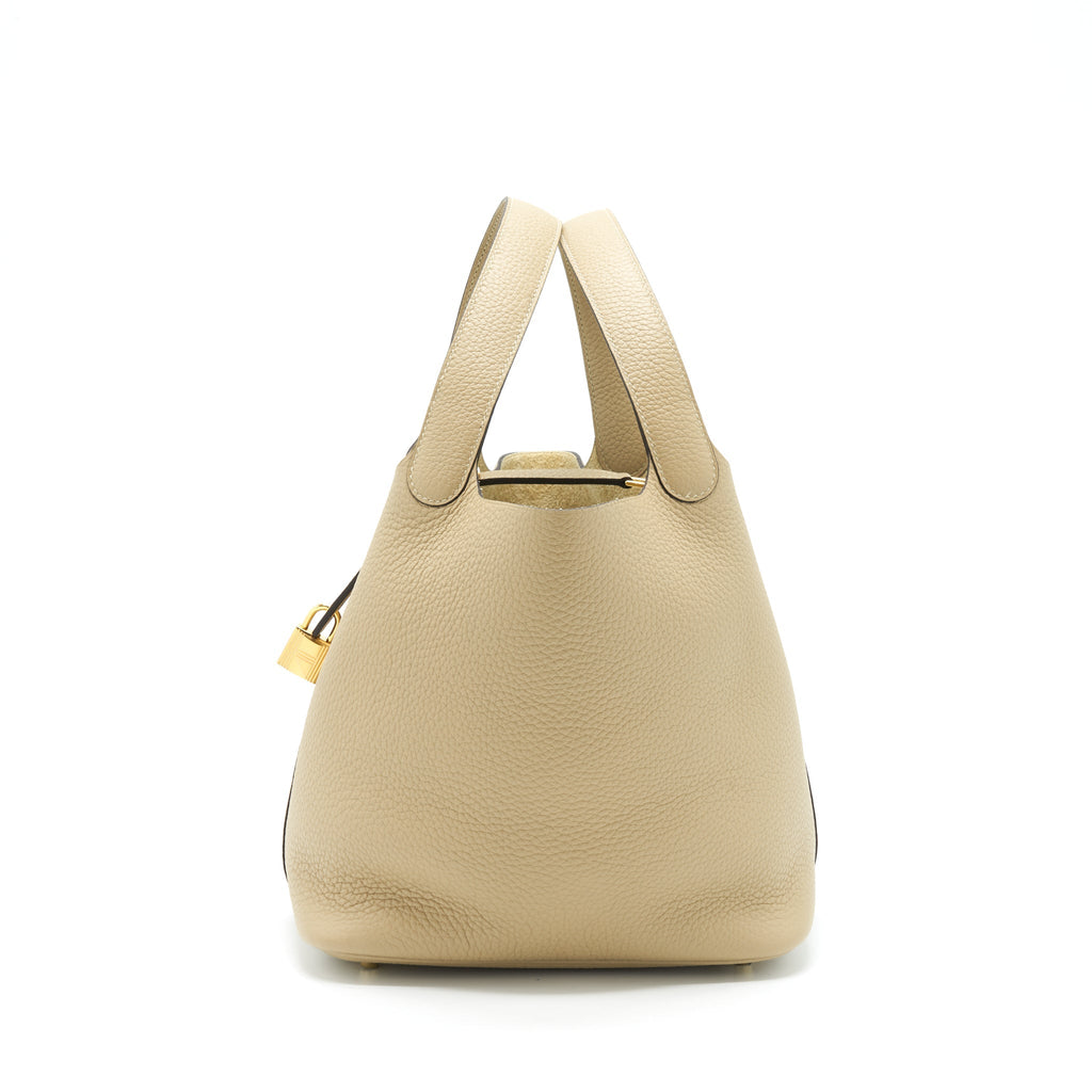 HERMES PICOTIN 22 LOCK BAG CLEMENCE TRENCH GHW