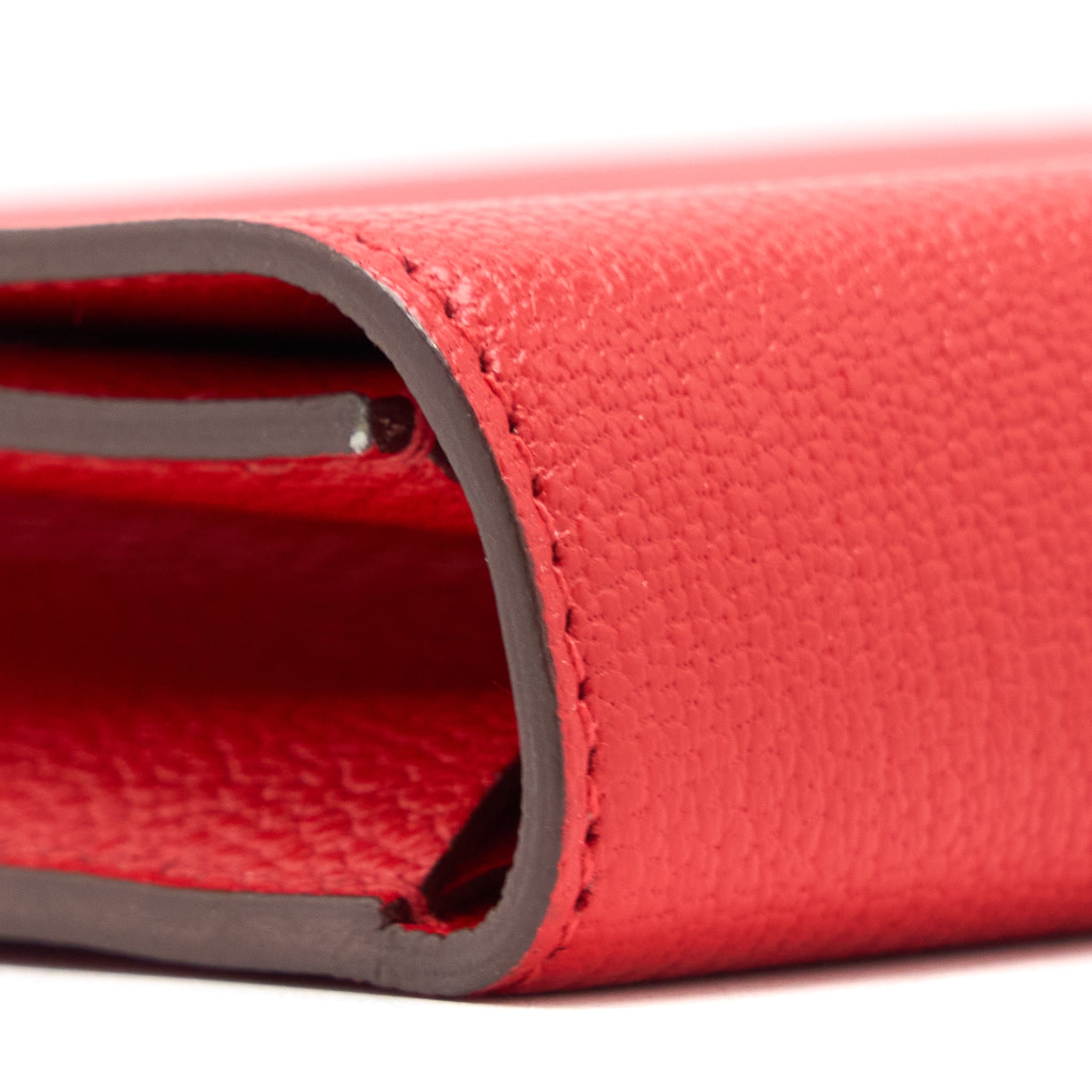 HERMES CLIC 16 WALLET MYSORE RED GHW