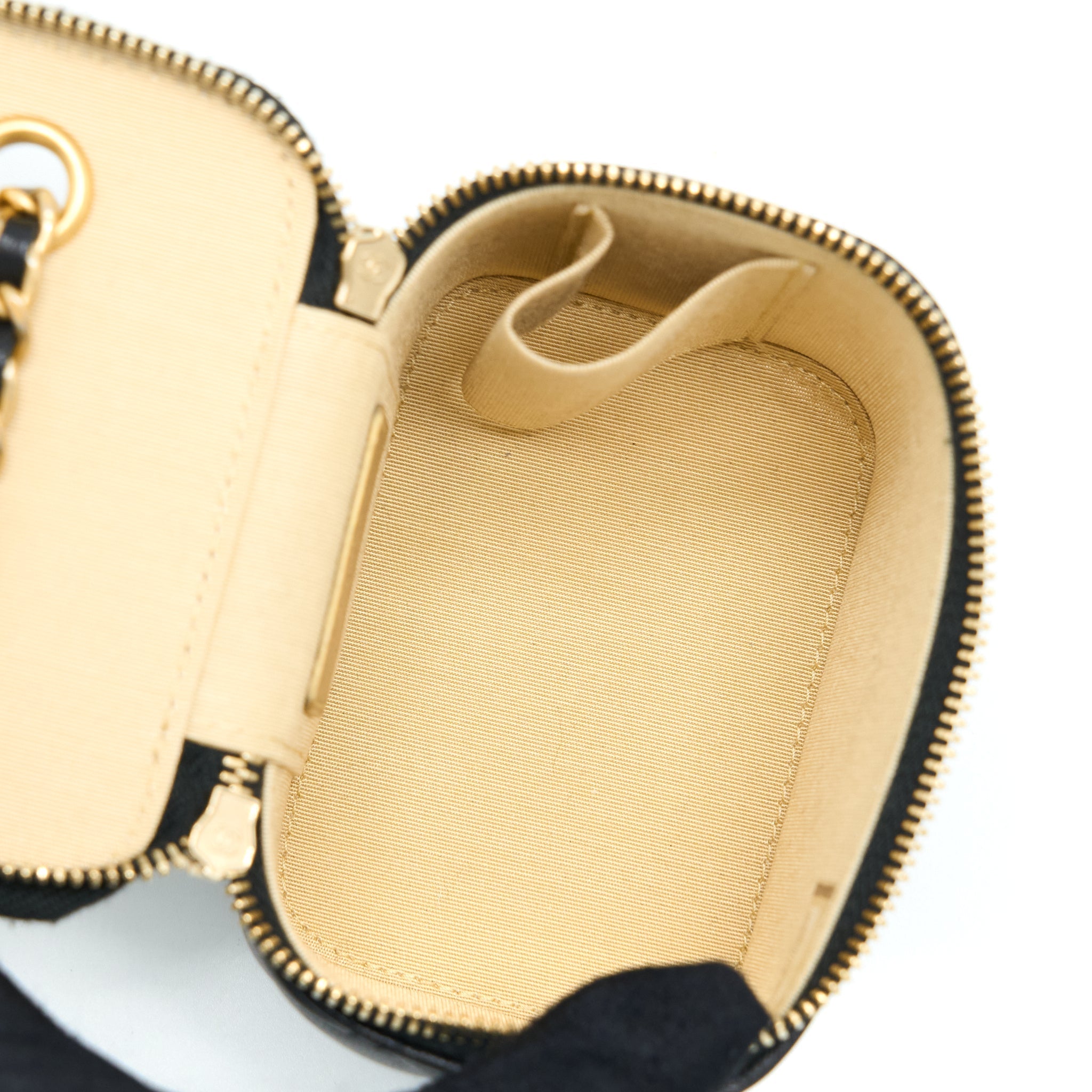 CHANEL PEARL CRUSH MINI VANITY LAMBSKIN BLACK GHW