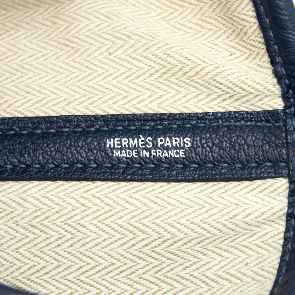 HERMES GARDEN PARTY 36 CLEMENCE BLUE NUIT SHW