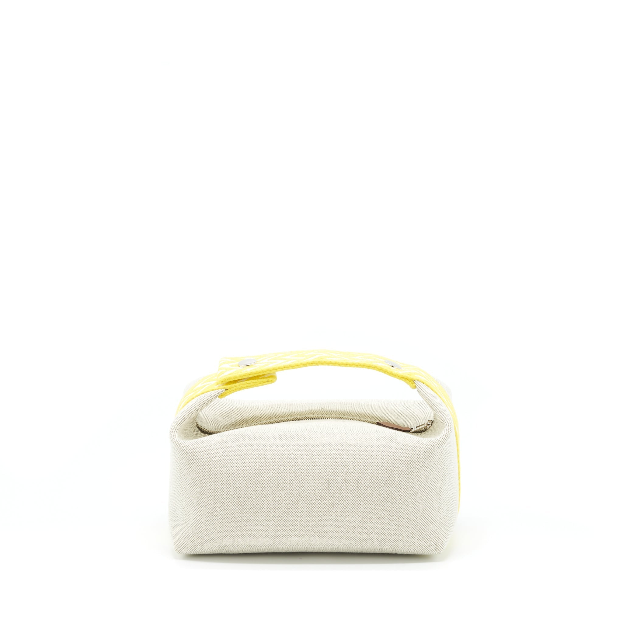HERMES TROUSSE DE TOILETTE BRAD A BRAC PM JAUNE CITRON