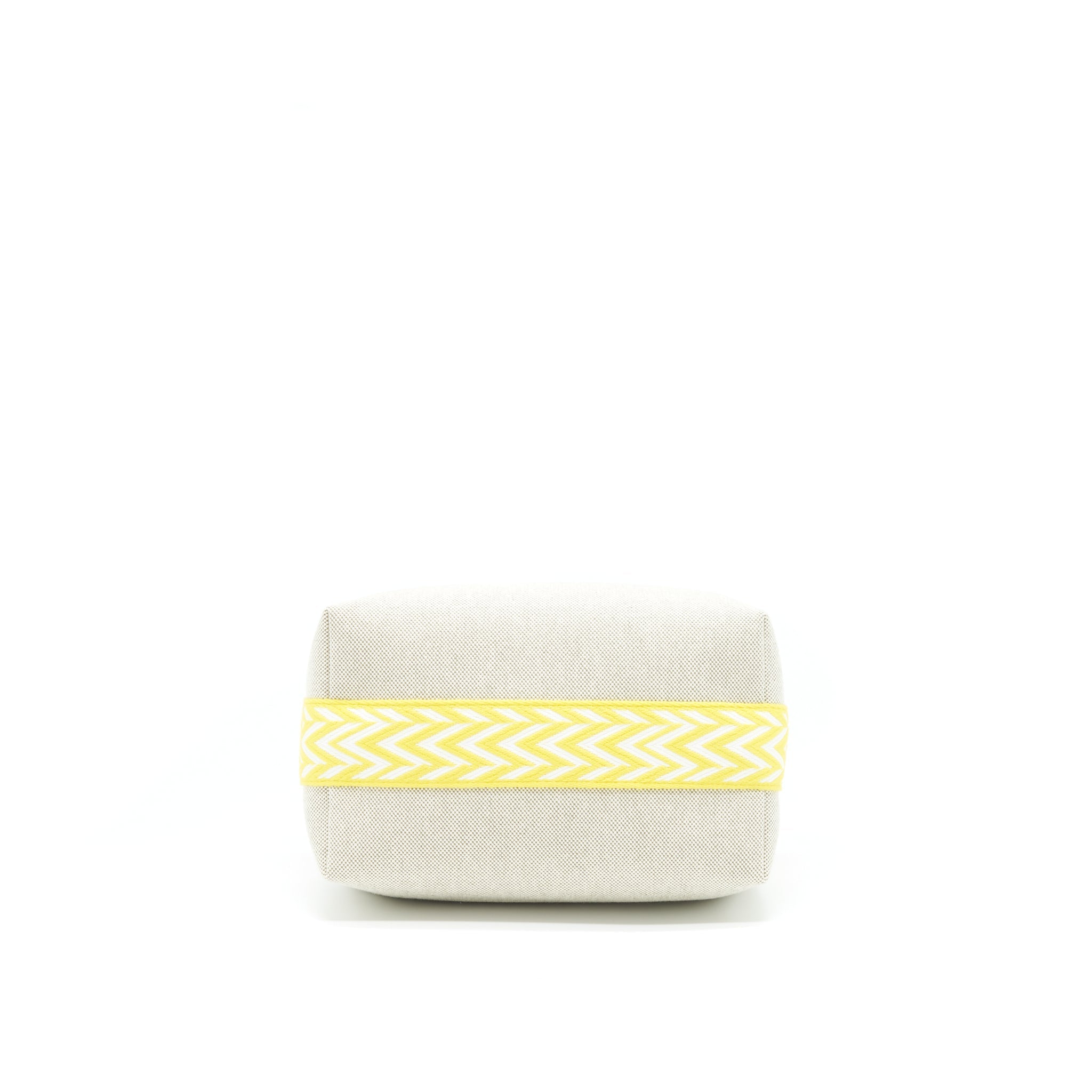 HERMES TROUSSE DE TOILETTE BRAD A BRAC PM JAUNE CITRON