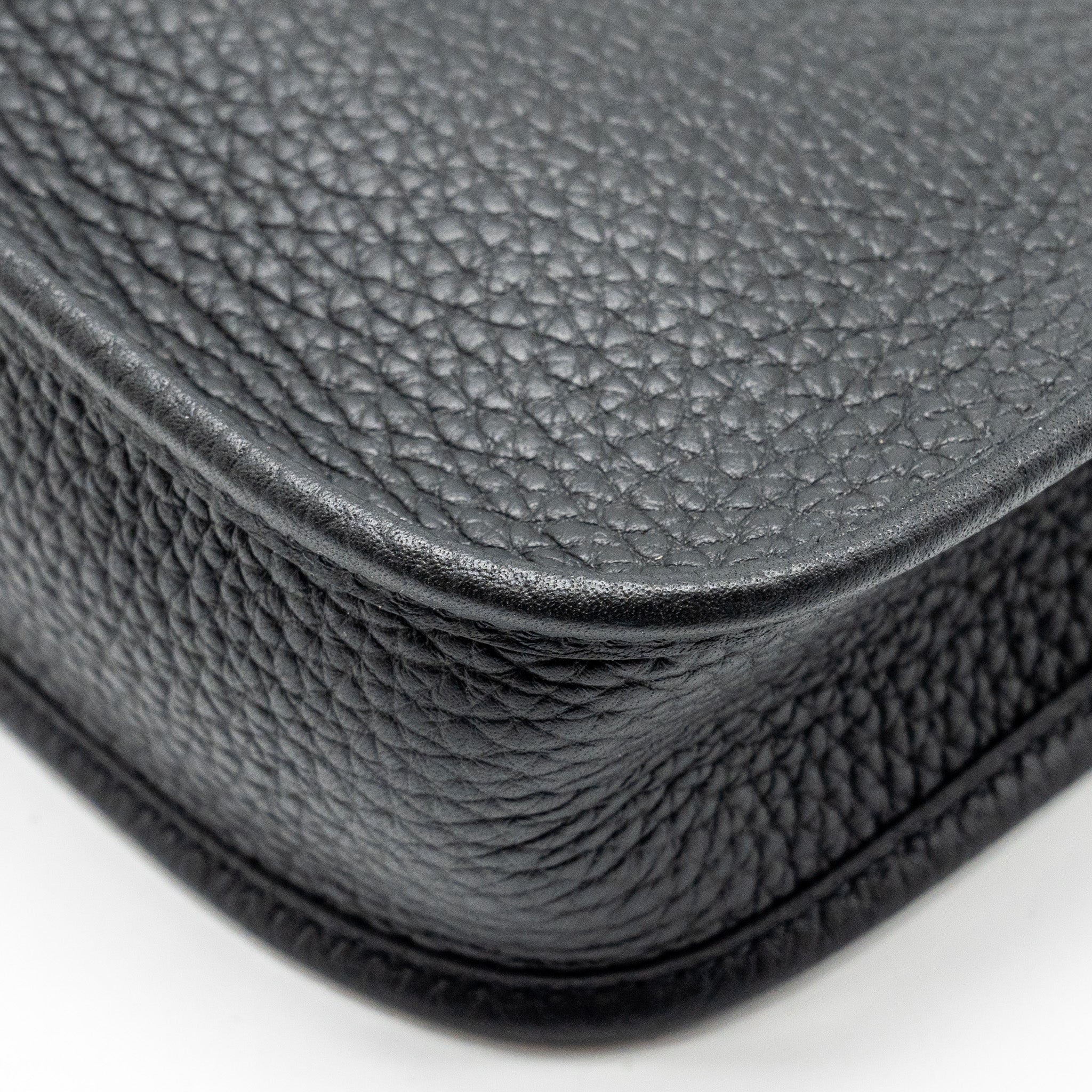 HERMES MINI EVELYNE CLEMENCE BLACK WITH BLACK/EBENE STRAP GHW