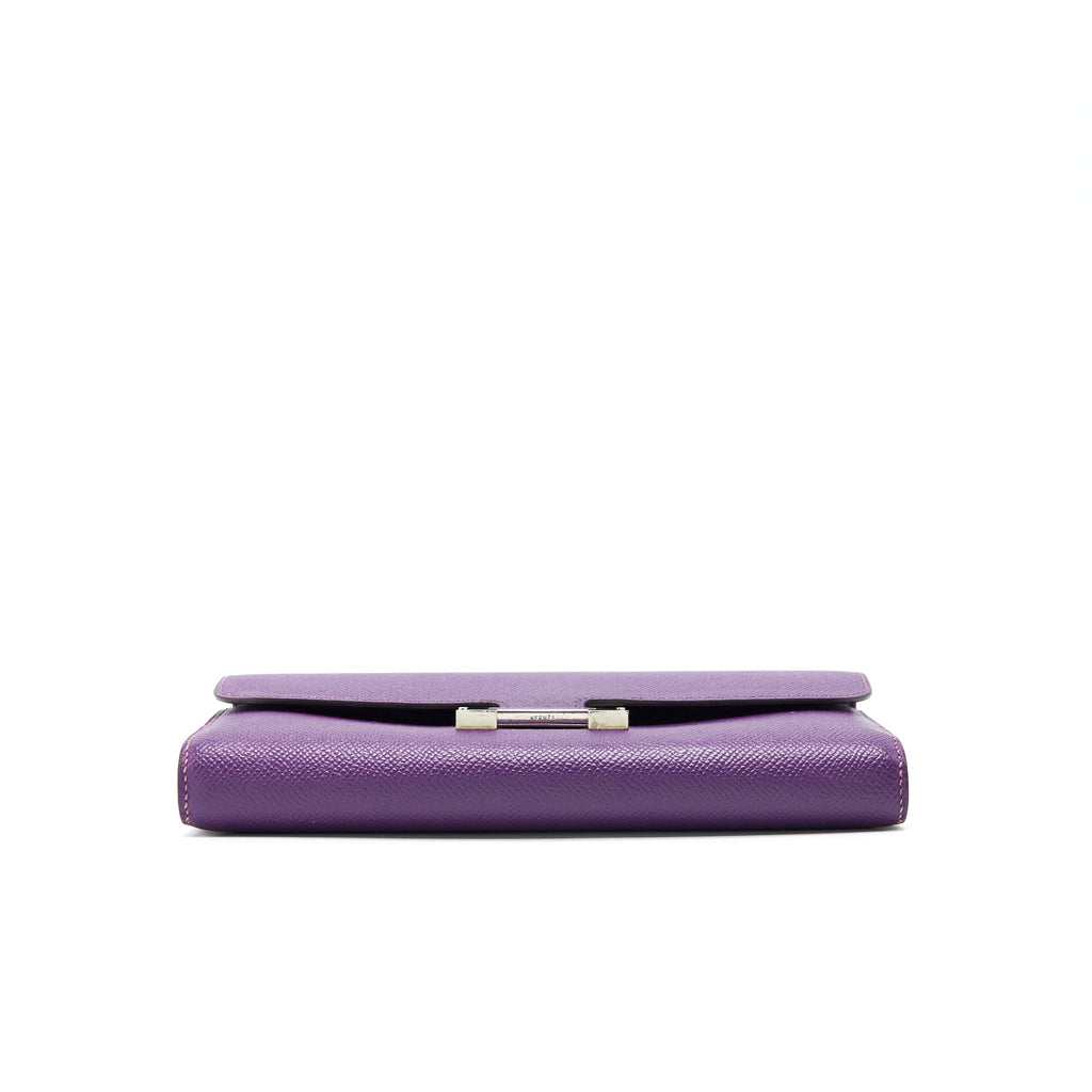 HERMES CONSTANCE WALLET EPSOM PURPLE SHW