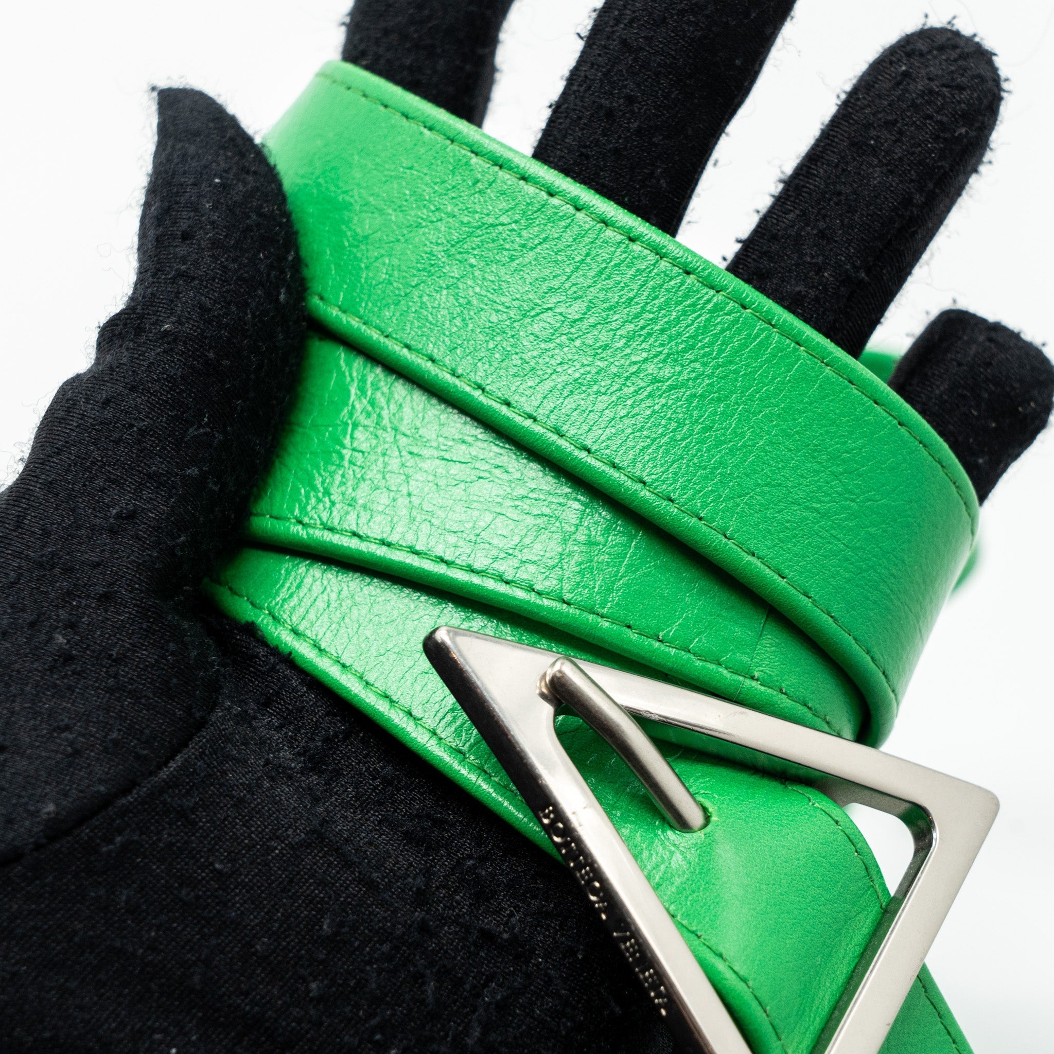 BOTTEGA VENETA CASSETTE LEATHER GREEN SHW