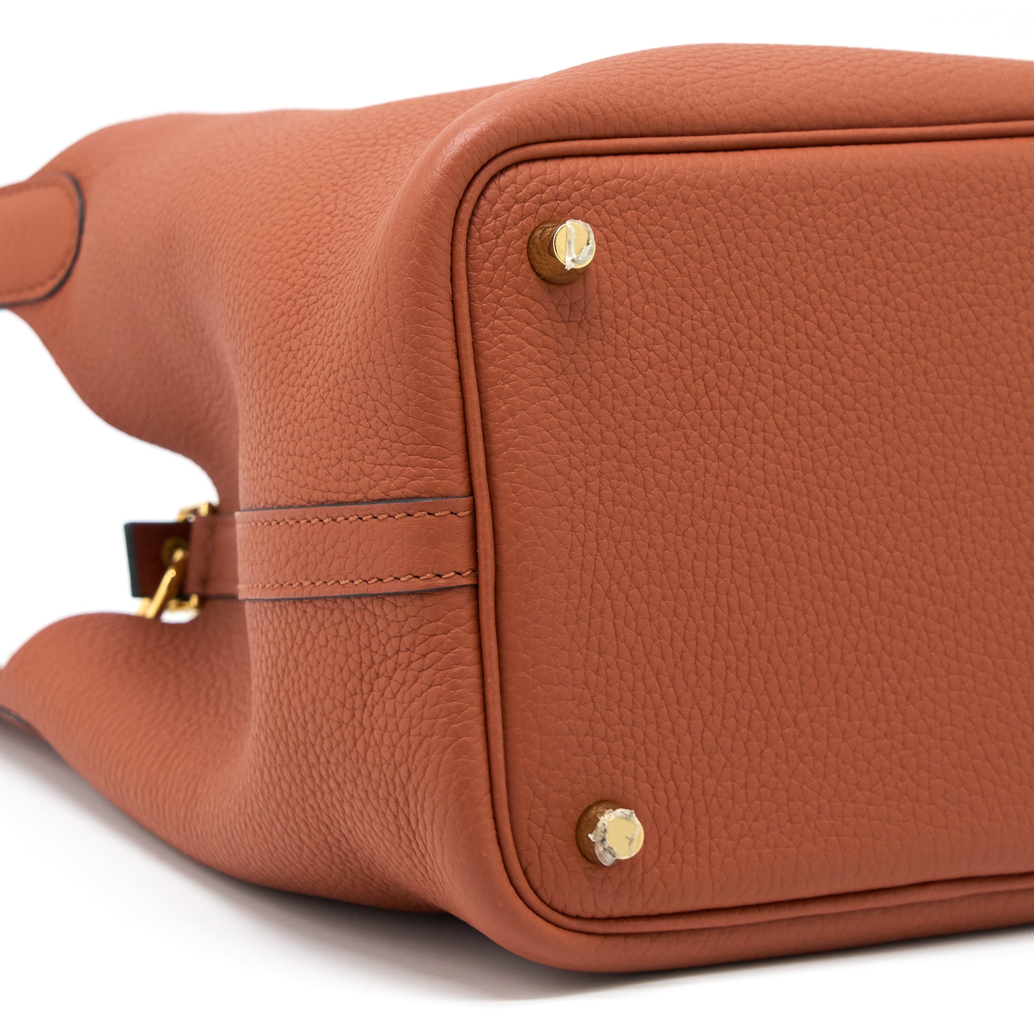 HERMES PICOTIN 18 LOCK BAG CLEMENCE CUIVE GHW