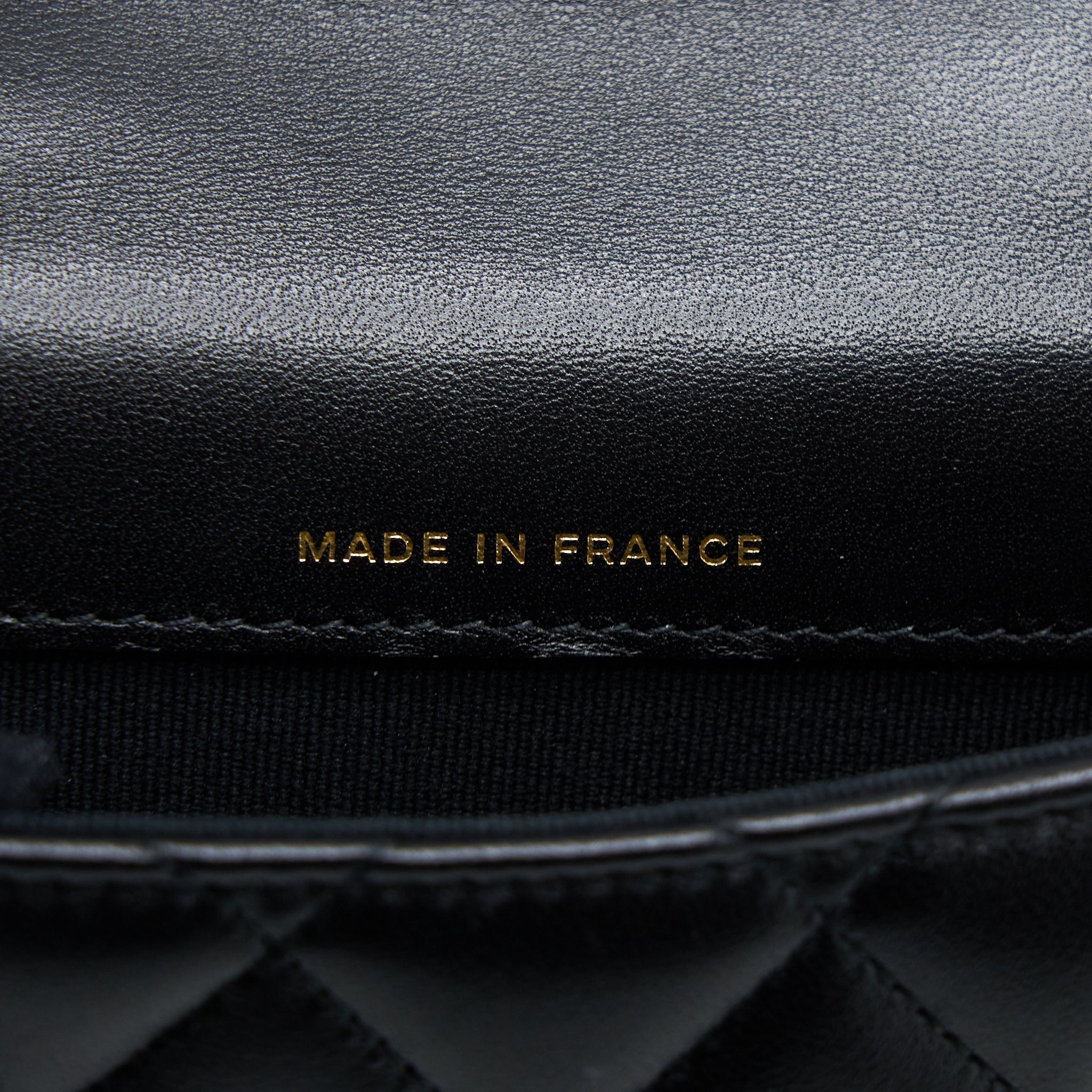 CHANEL MINI TOP HANDLE FLAP BAG LAMBSKIN BLACK LGHW