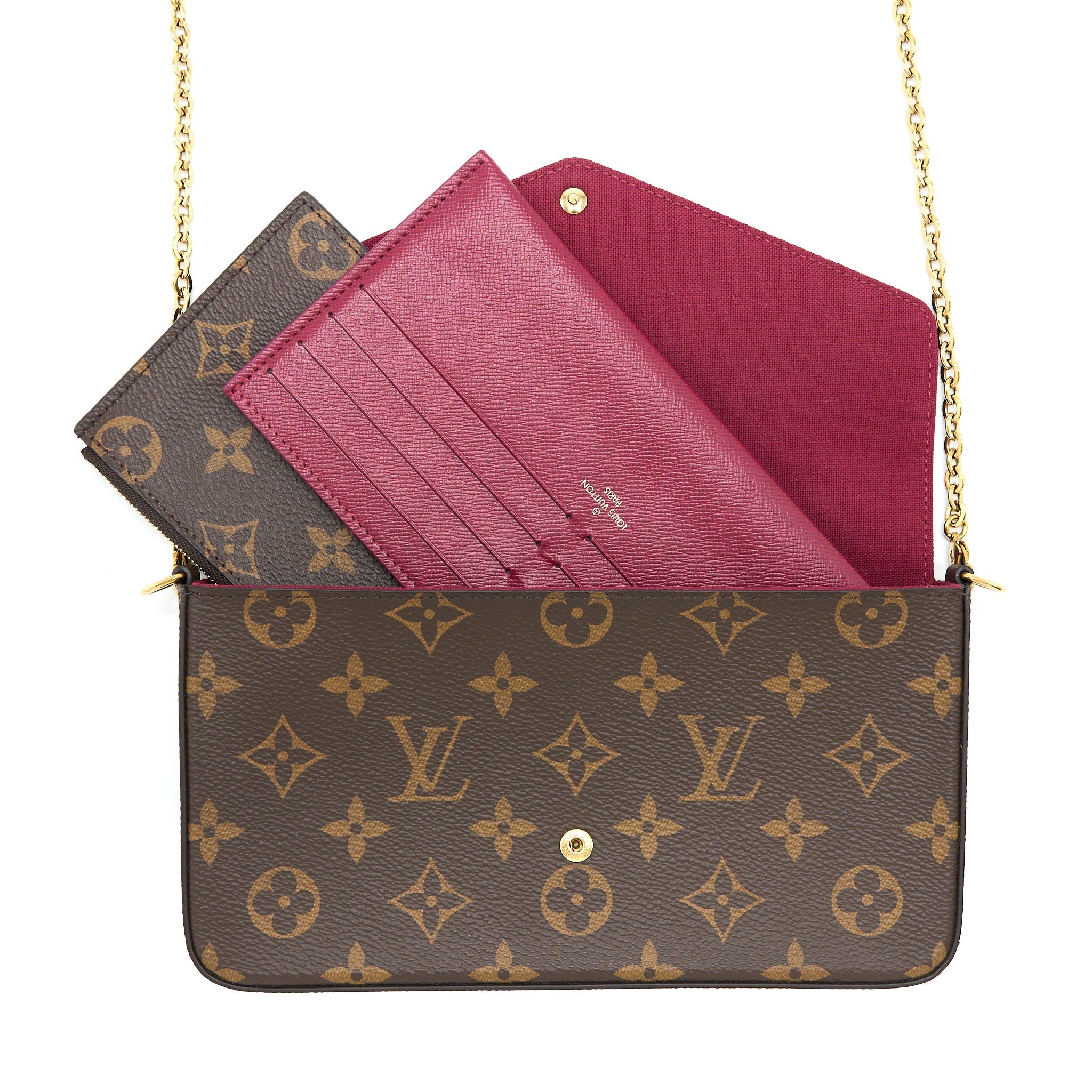 LOUIS VUITTON FELICIE POCHETTE MONOGRAM CANVAS GHW