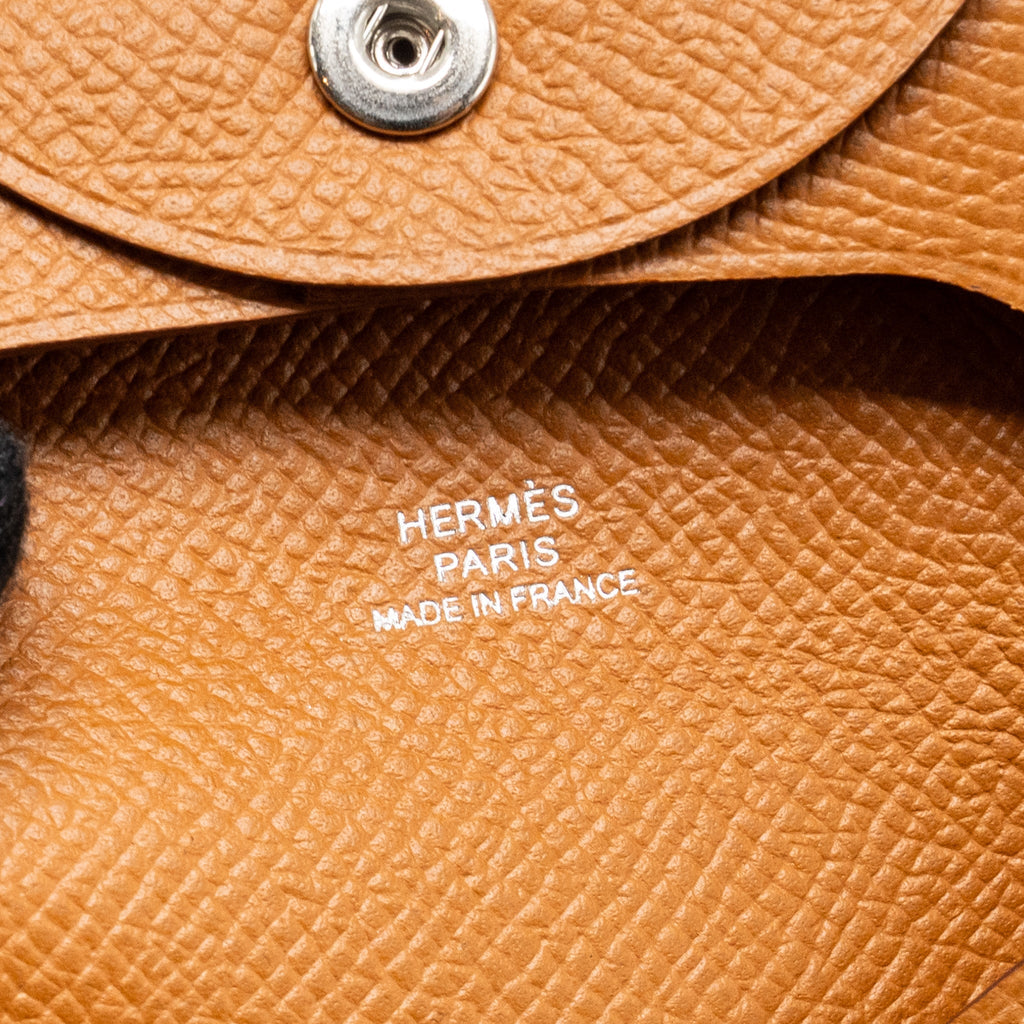 HERMES BASTIA CHANGE PURSE EPSOM GOLD
