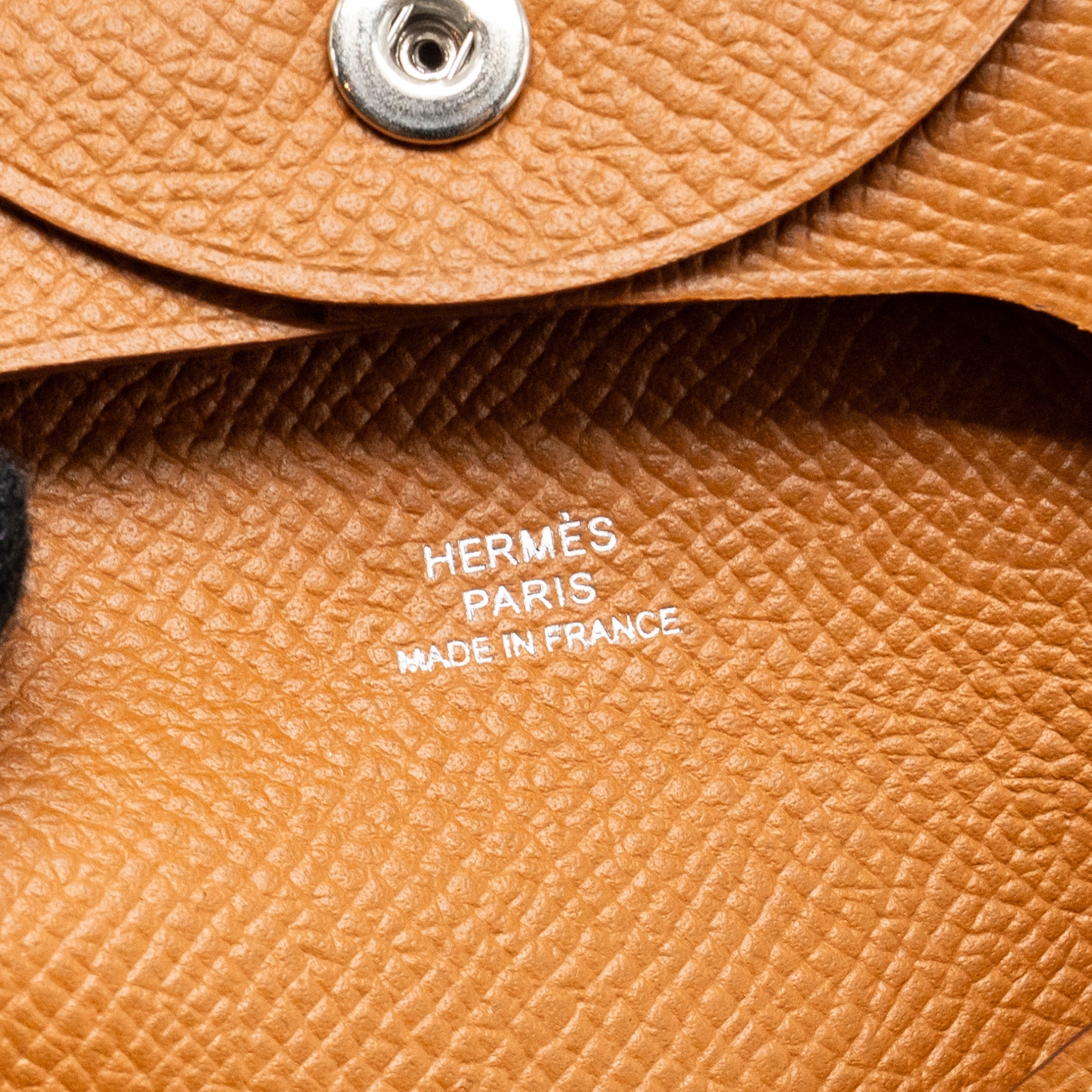 HERMES BASTIA CHANGE PURSE EPSOM GOLD