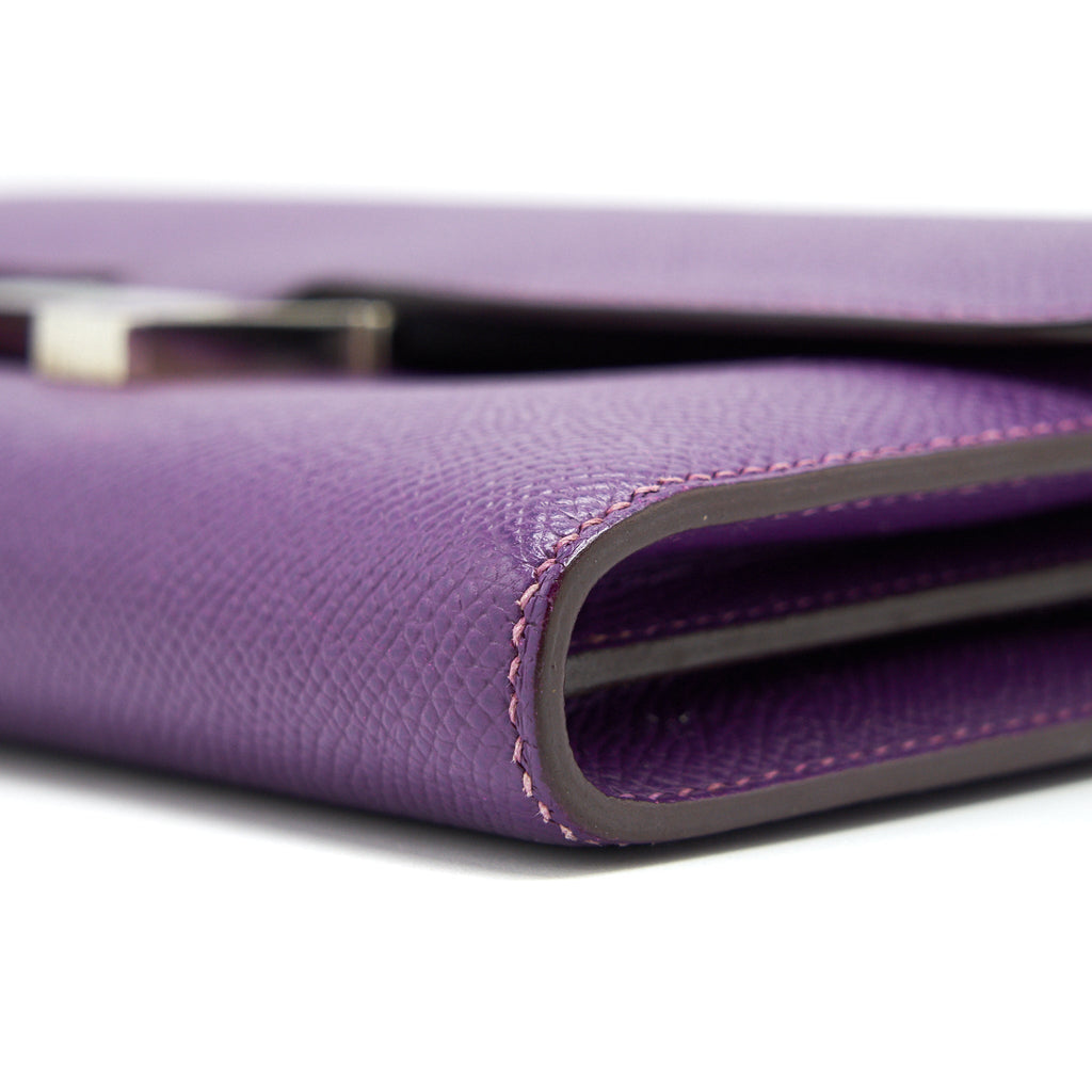 HERMES CONSTANCE WALLET EPSOM PURPLE SHW