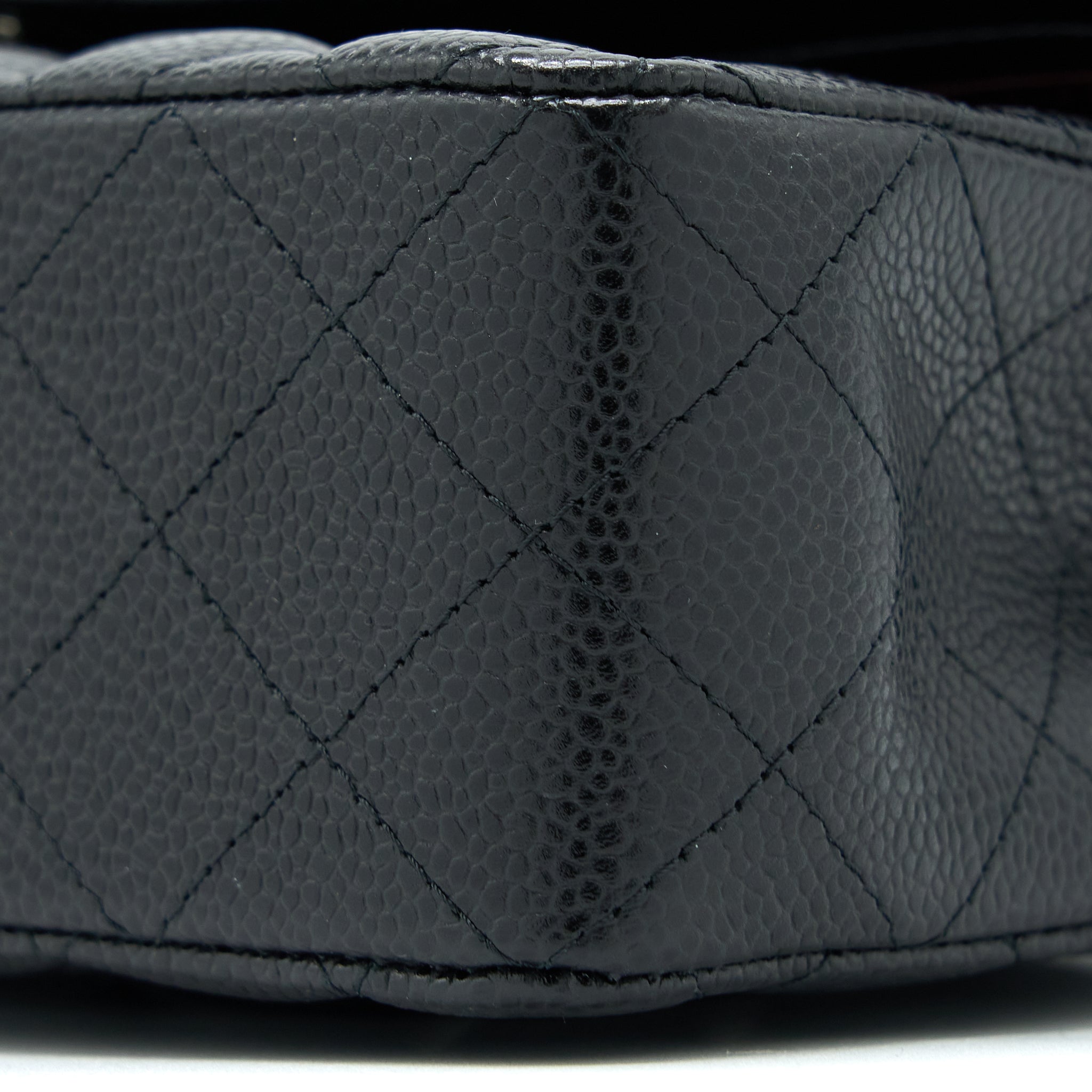 CHANEL SMALL CLASSIC FLAP BAG CAVIAR BLACK SHW