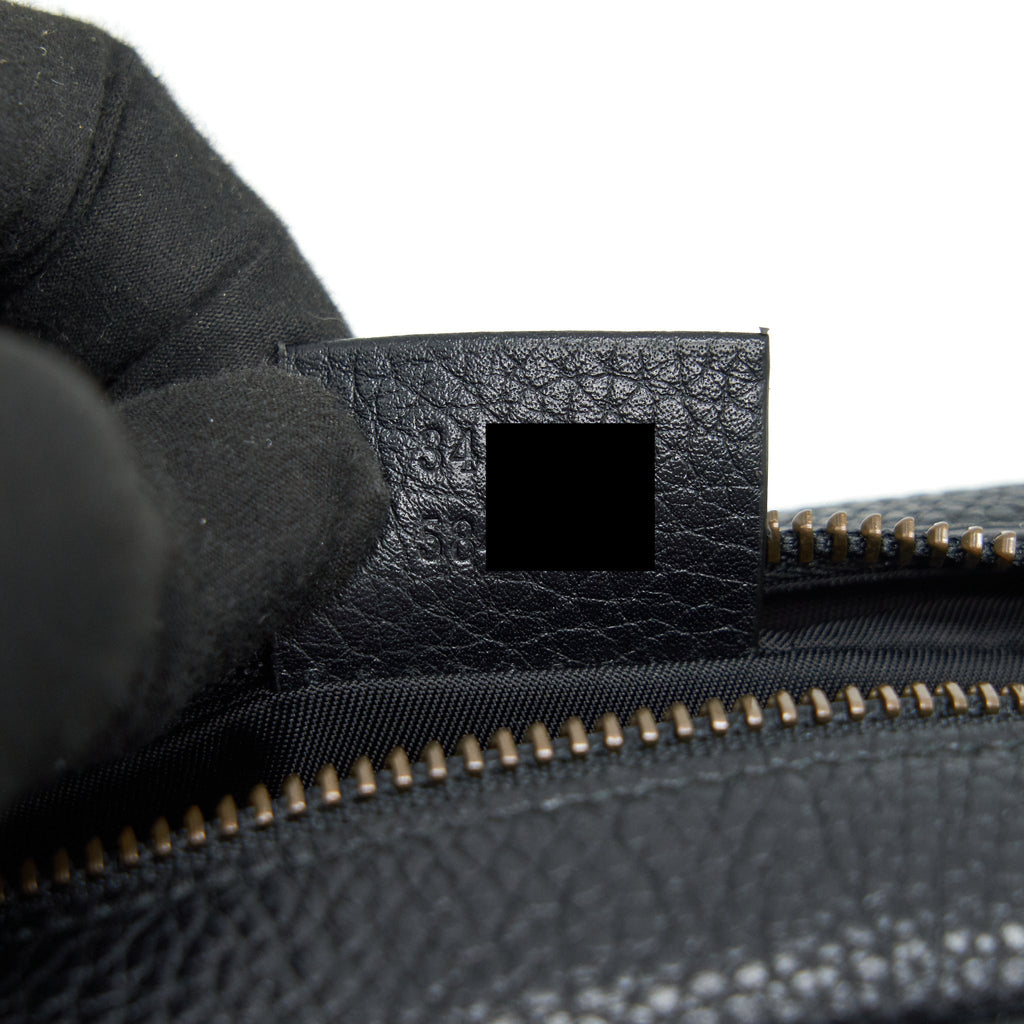 GUCCI SOHO DISCO LEATHER CROSSBODY CAMERA BAG BLACK