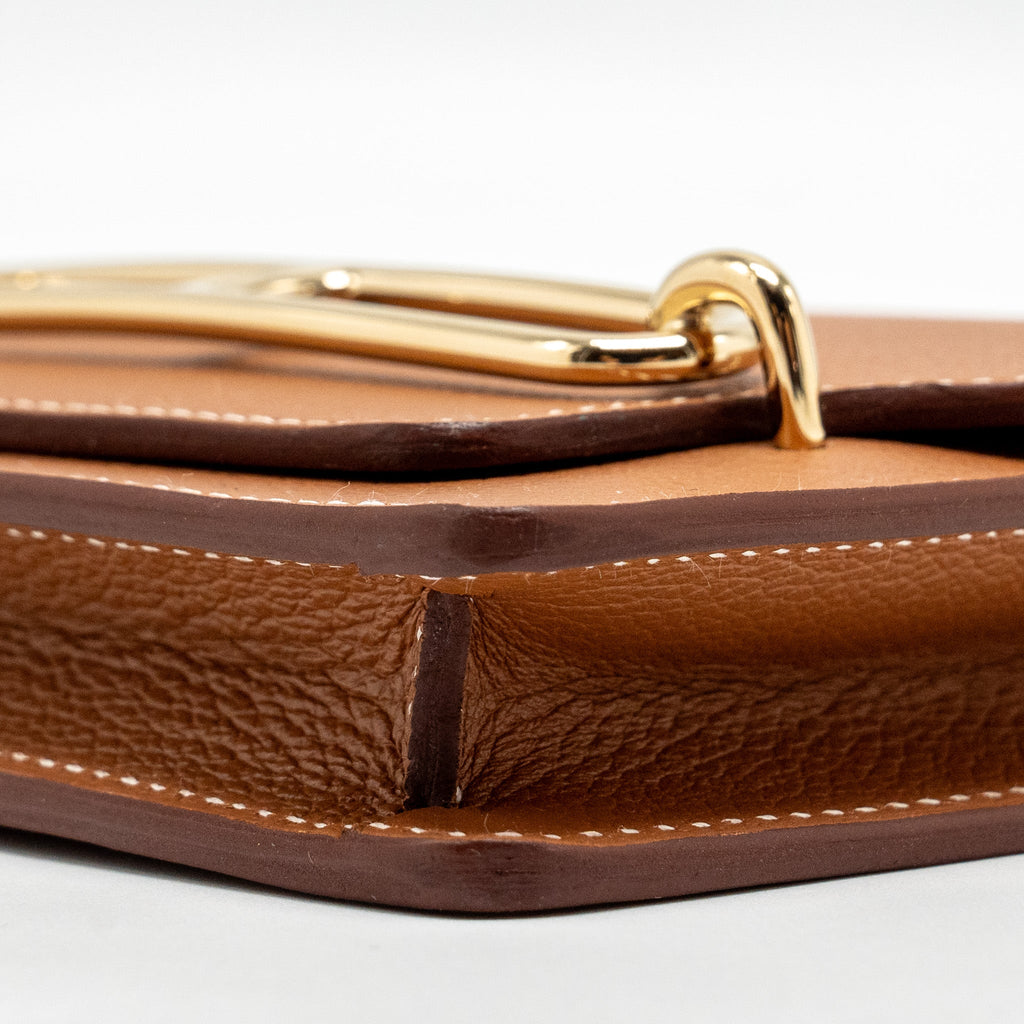 HERMES ROULIS SLIM EVERCOLOR GOLD/LIME GHW