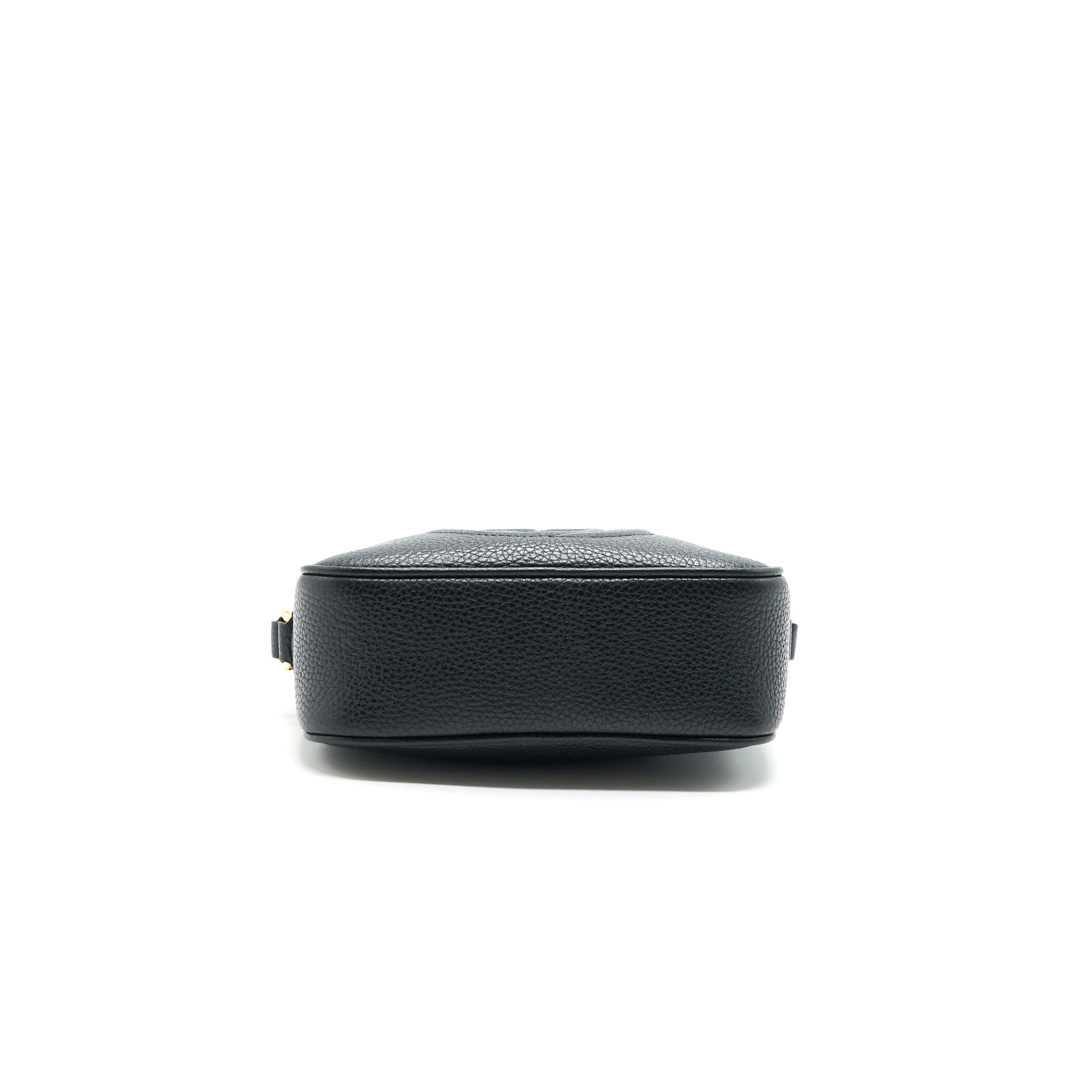 GUCCI SOHO DISCO LEATHER CROSSBODY CAMERA BAG BLACK