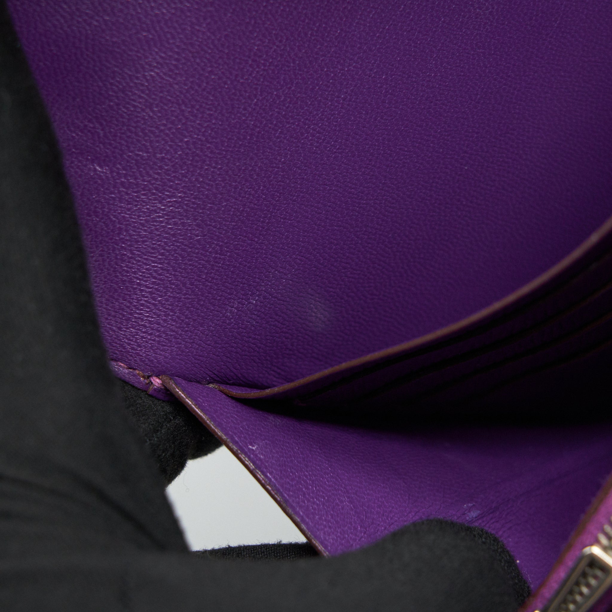 HERMES CONSTANCE WALLET EPSOM PURPLE SHW