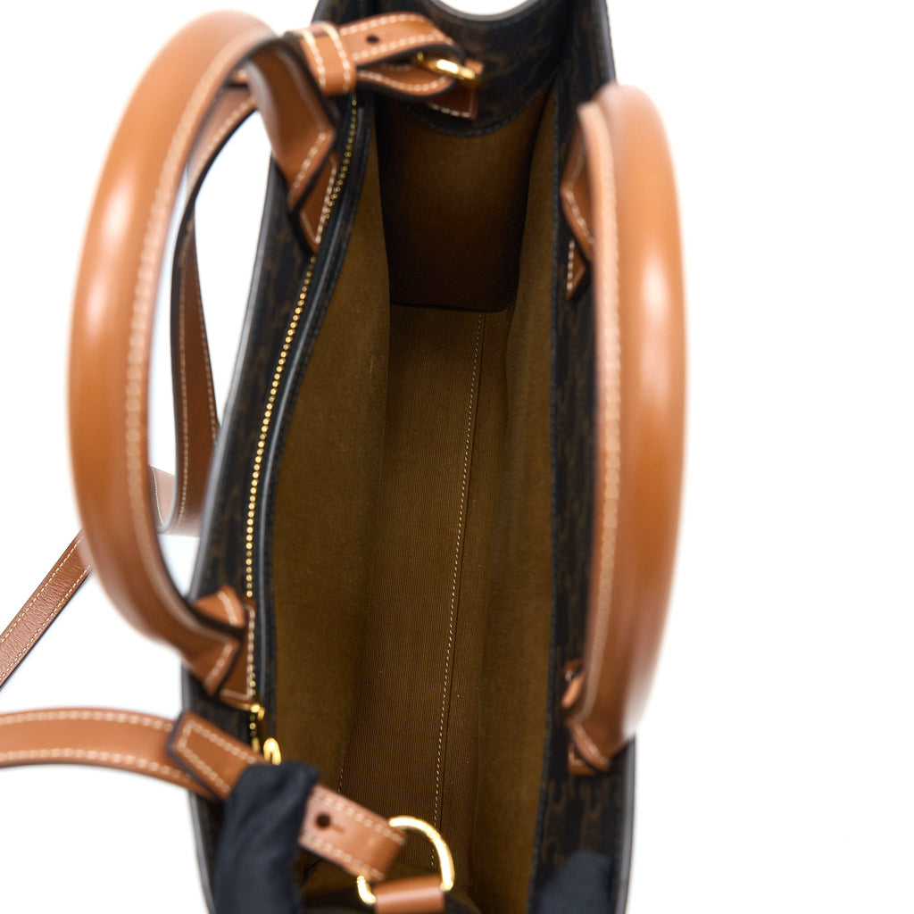 CELINE VERTICAL CABAS TRIOMPHE CANVAS GHW