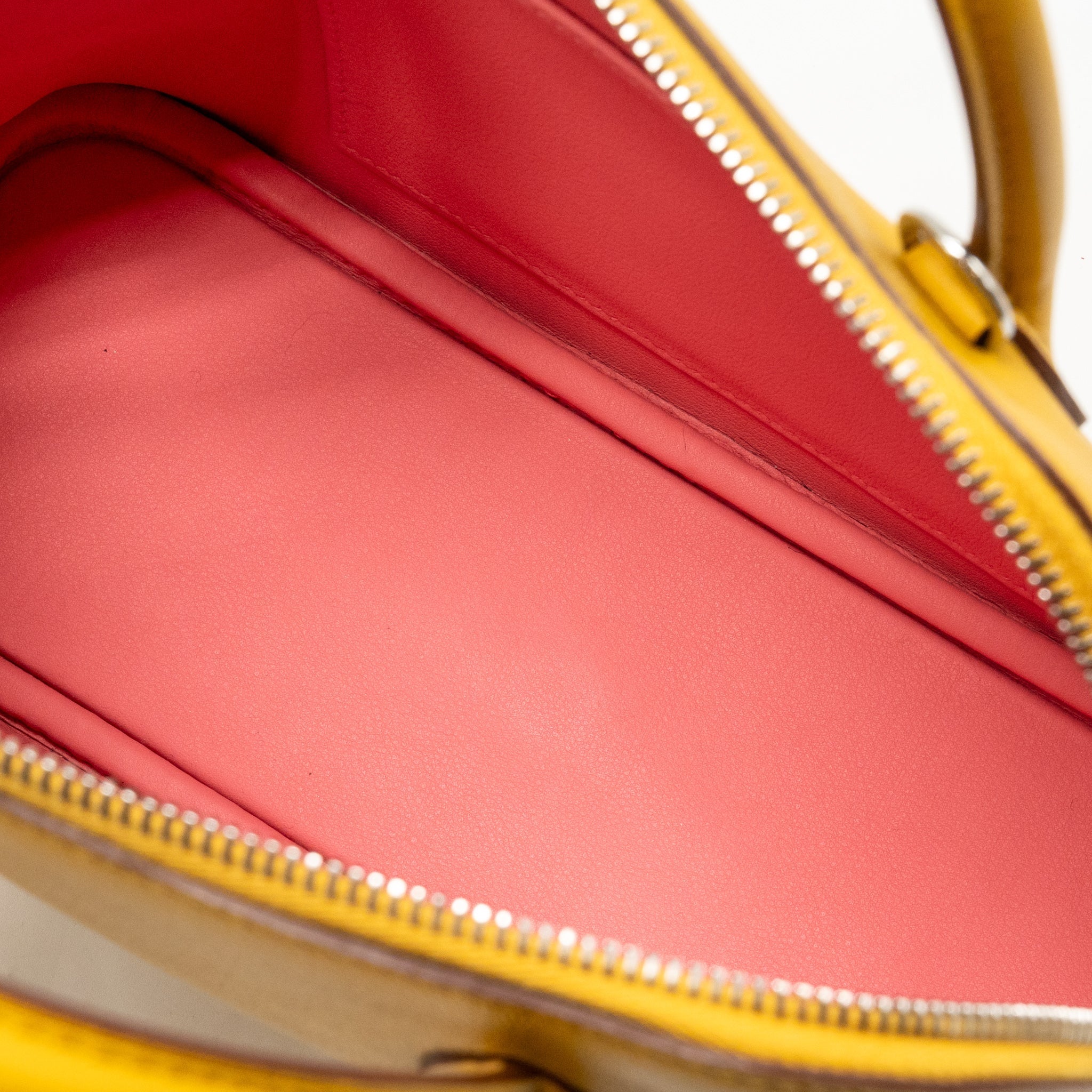 HERMES BOLIDE 1923 25 EVERCOLOR JAUNE AMBER / ROSE ETE SHW