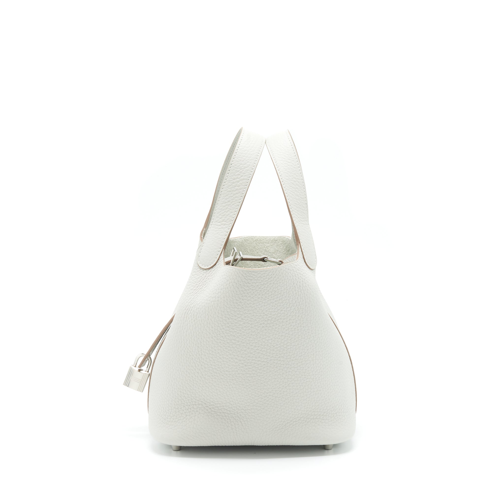 HERMES PICOTIN 18 LOCK BAG CLEMENCE 80 GRIS PERLE SHW