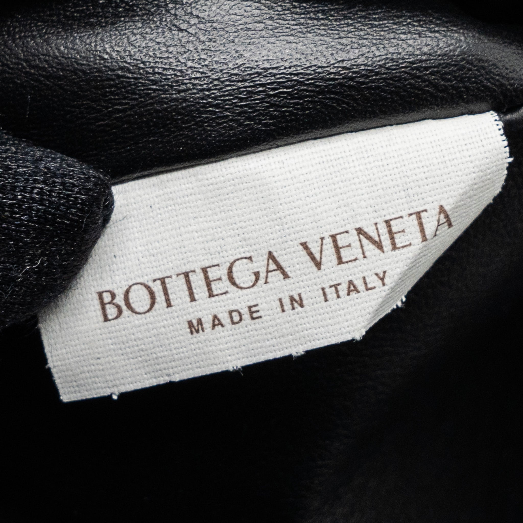 BOTTEGA VENETA THE MINI POUCH BELT BAG CALFSKIN BLACK GHW