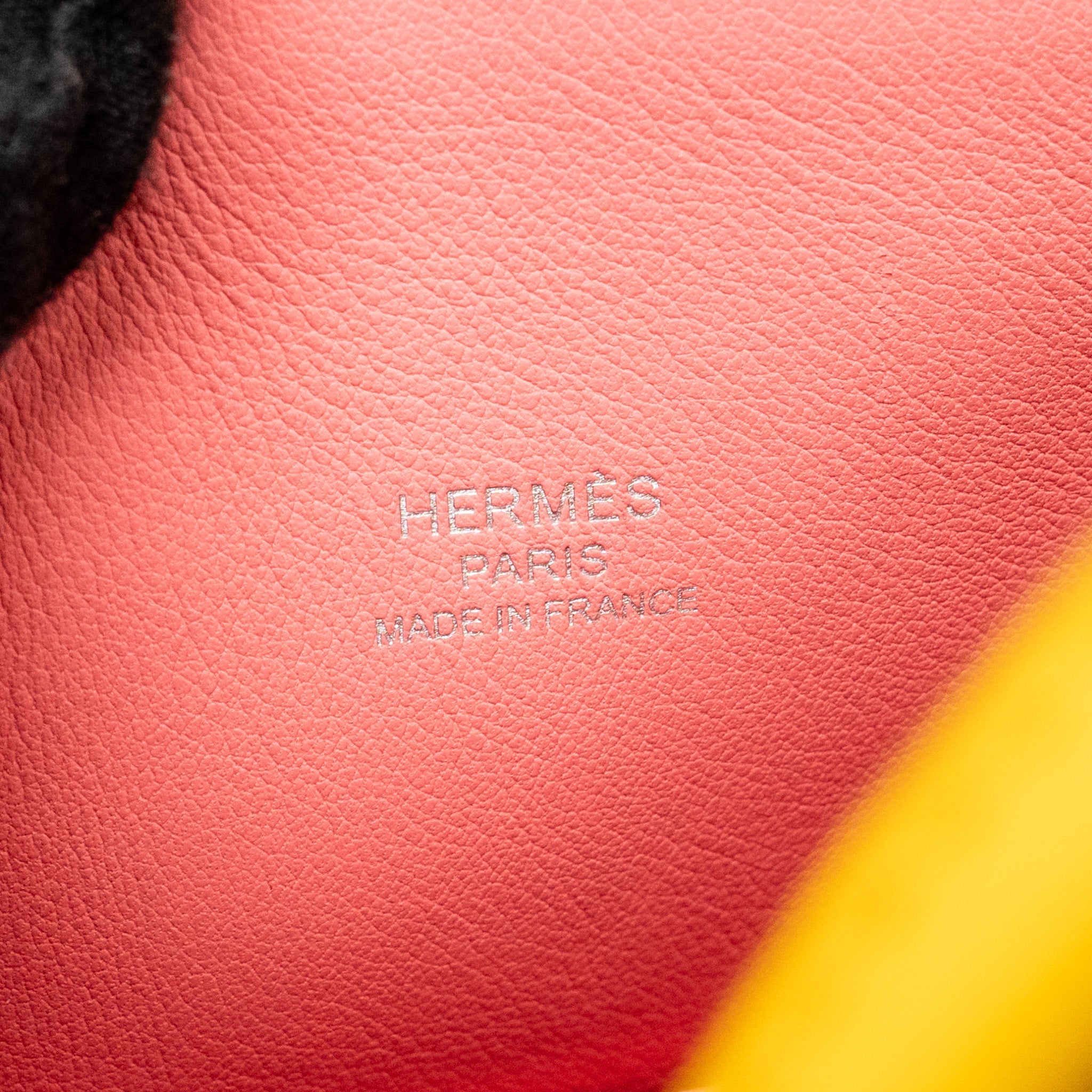 HERMES BOLIDE 1923 25 EVERCOLOR JAUNE AMBER / ROSE ETE SHW