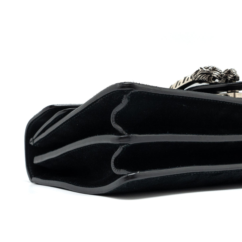 GUCCI SMALL DIONYSUS BAG SUEDE BLACK SHW