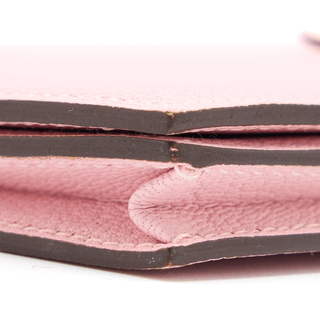 HERMES BEARN LONG WALLET CHEVRE MYSORE 3Q ROSE SAKURA SHW