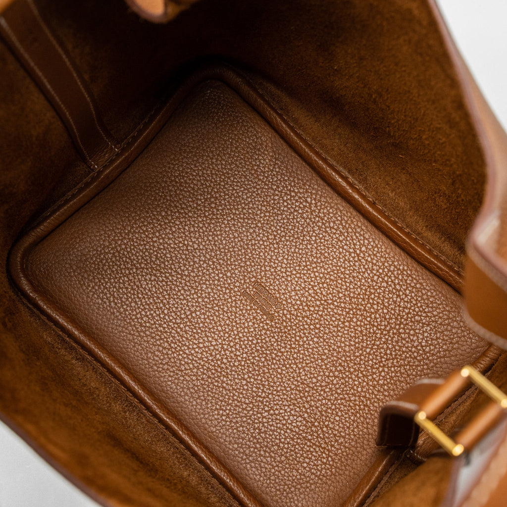 HERMES PICOTIN 18 LOCK BAG BARENIA FAUBOURG GOLD GHW