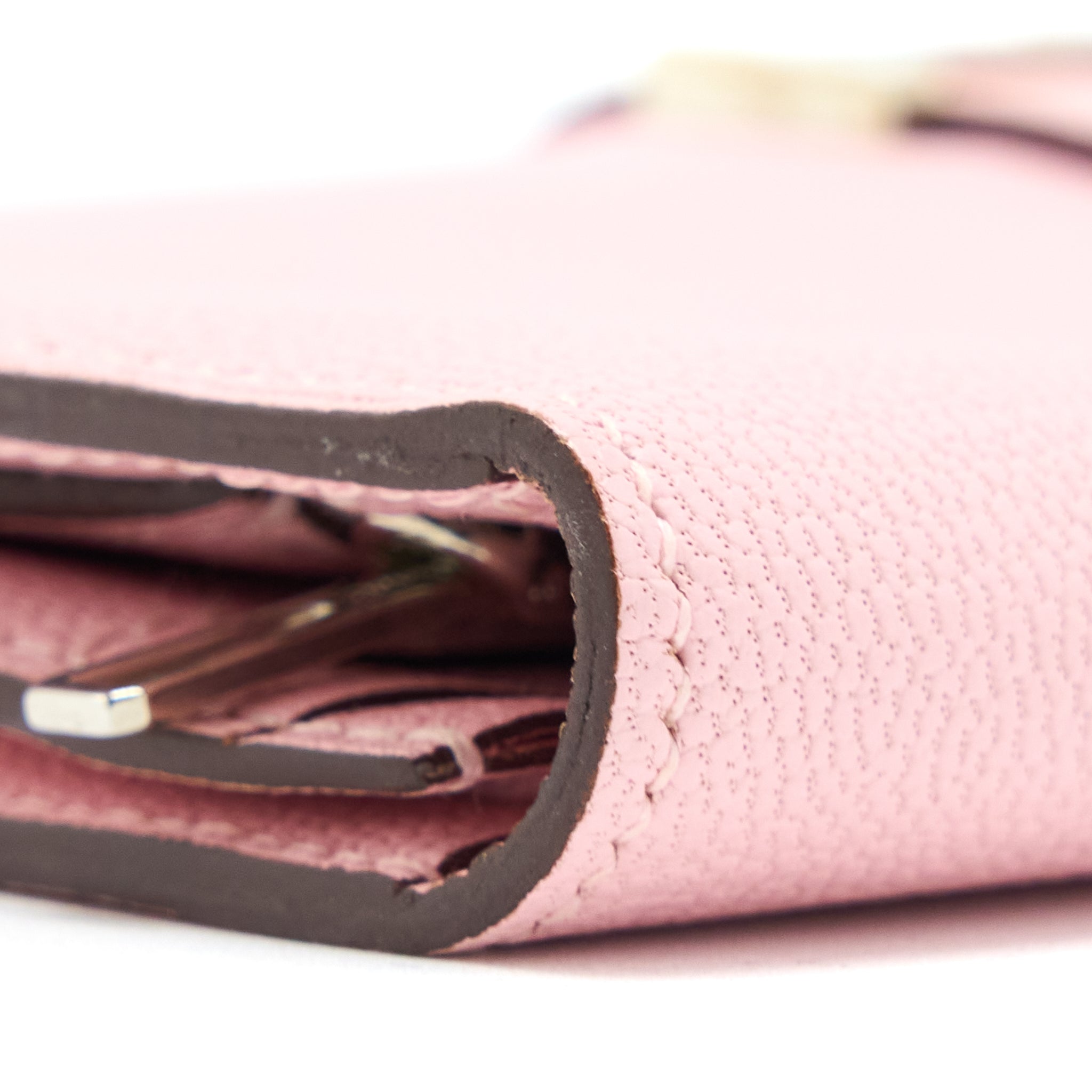 HERMES BEARN LONG WALLET CHEVRE MYSORE 3Q ROSE SAKURA SHW
