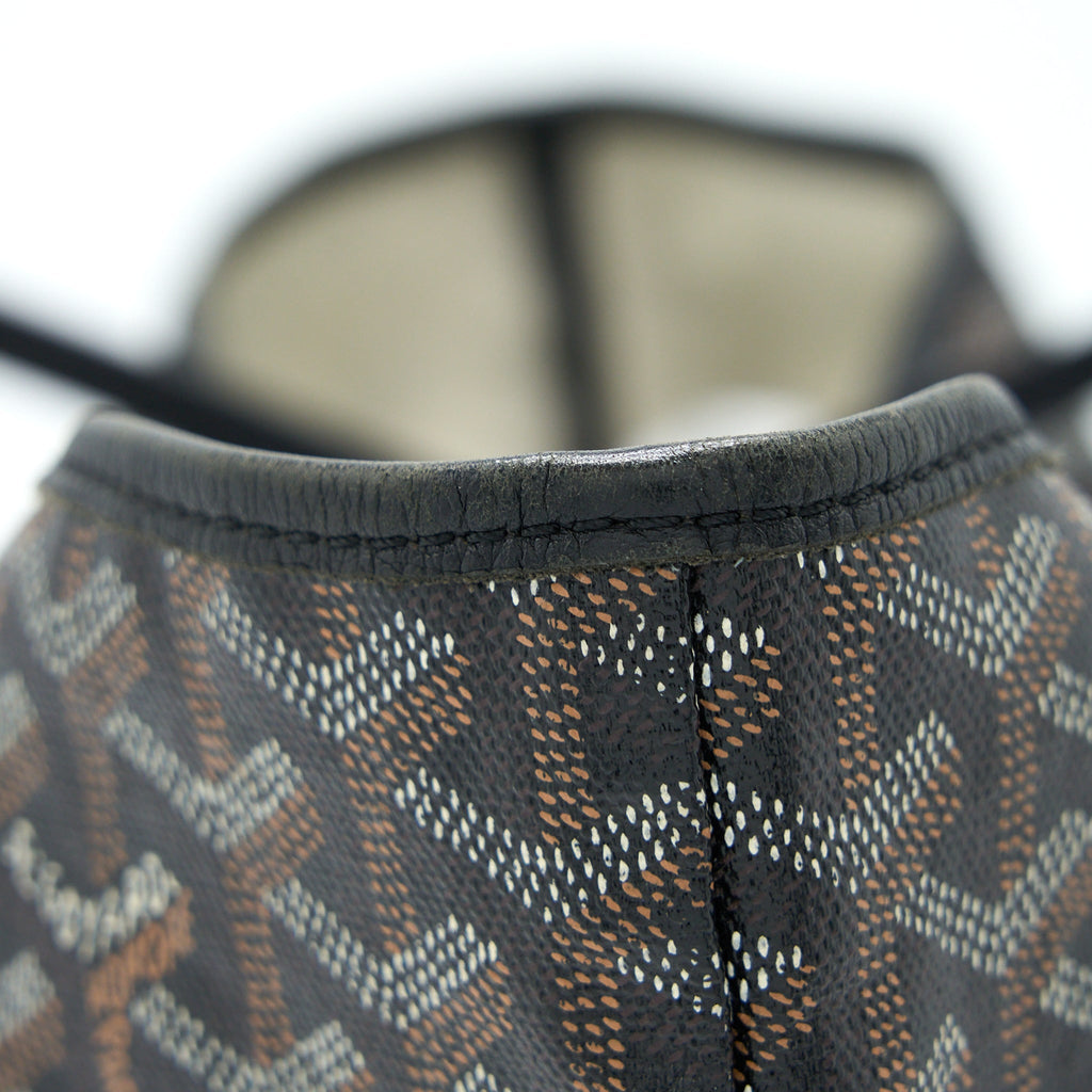 GOYARD ARTOIS PM TOTE CANVAS / CALFSKIN BLACK