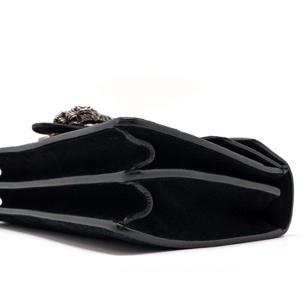 GUCCI SMALL DIONYSUS BAG SUEDE BLACK SHW