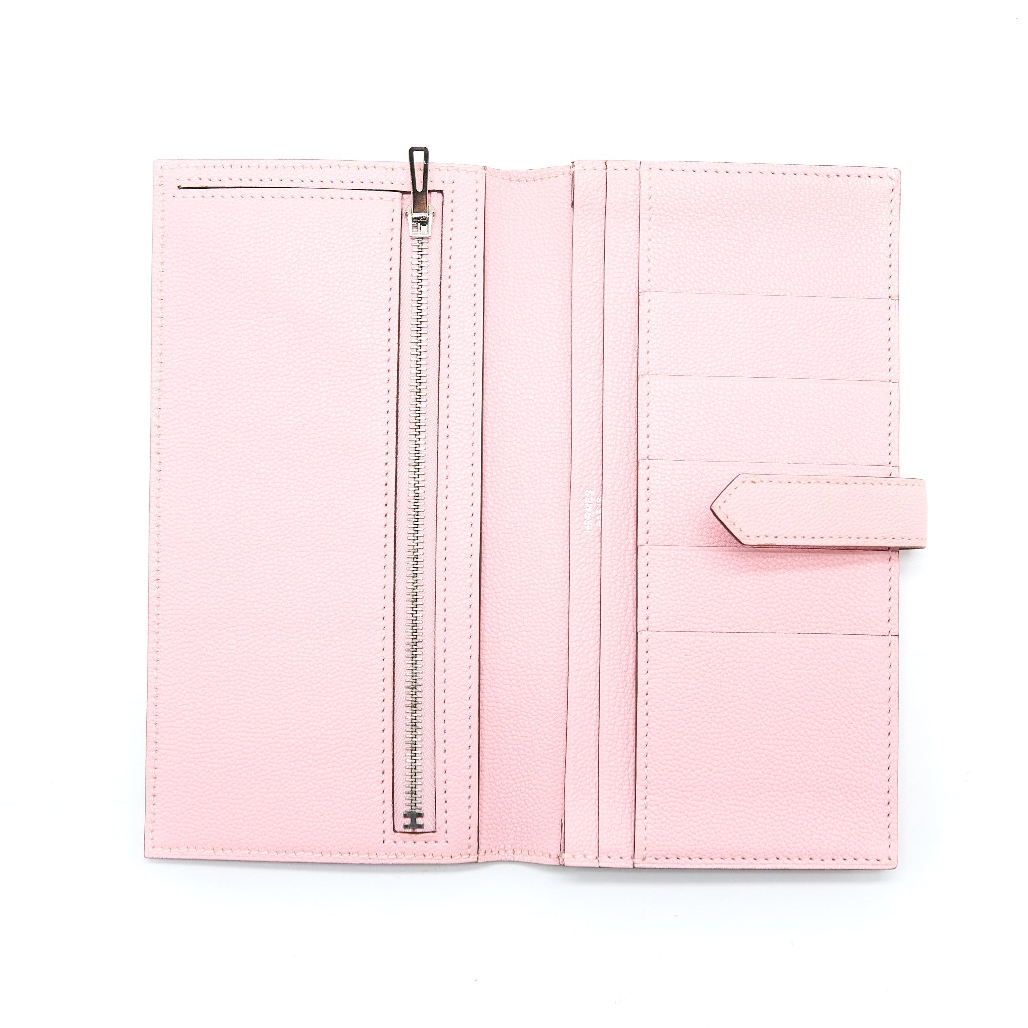 HERMES BEARN LONG WALLET CHEVRE MYSORE 3Q ROSE SAKURA SHW