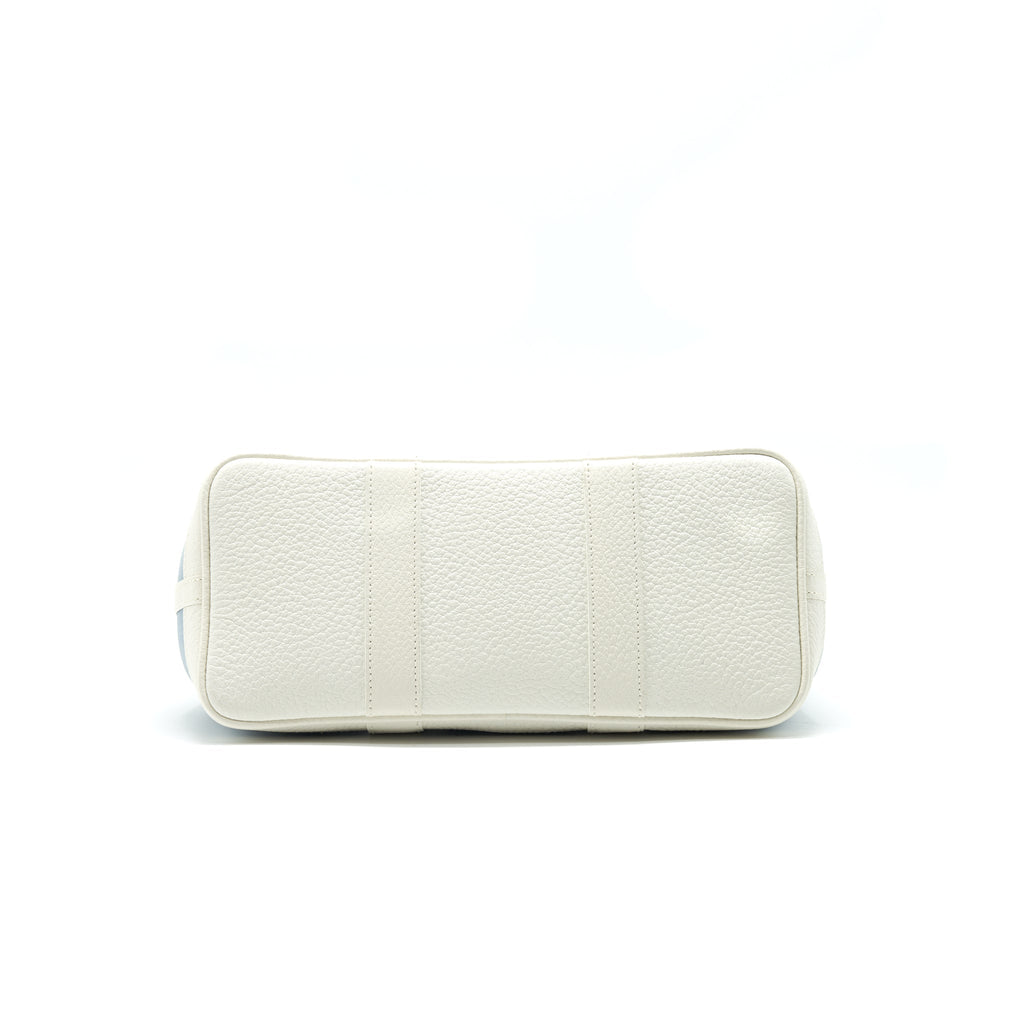HERMES GARDEN PARTY 30 WHITE/BLUE JEAN SHW