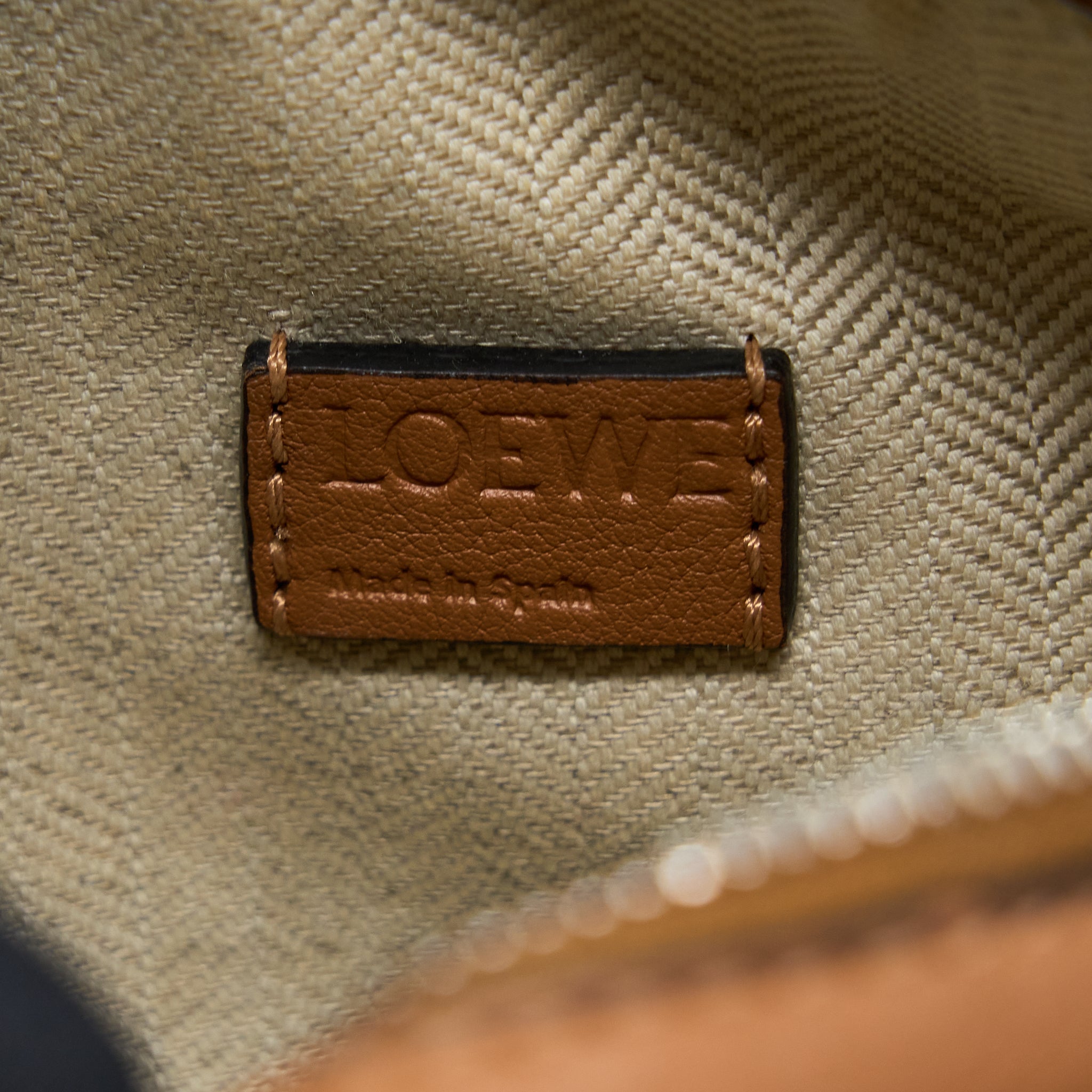 LOEWE MINI PUZZLE BAG CALFSKIN TAN SHW
