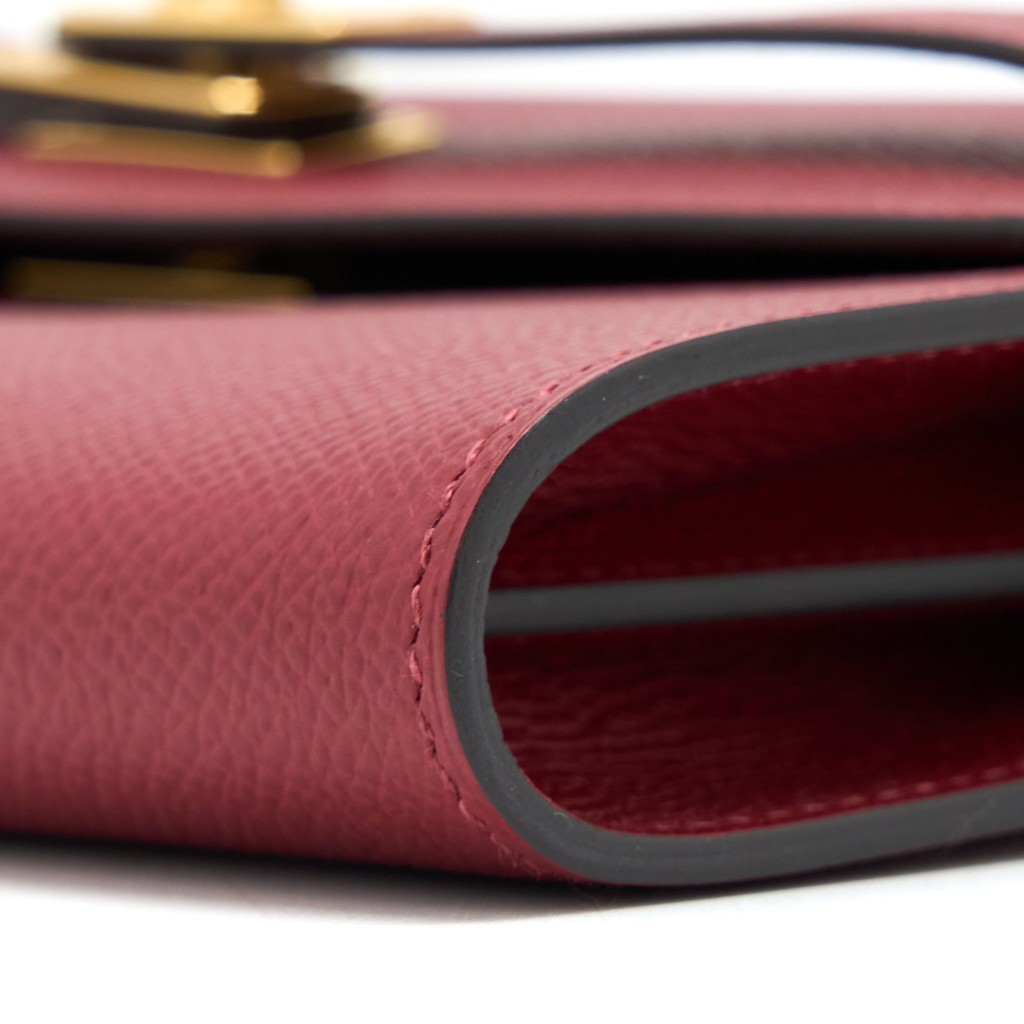 HERMES KELLY TO GO EPSOM K1 ROUGE GRENAT GHW