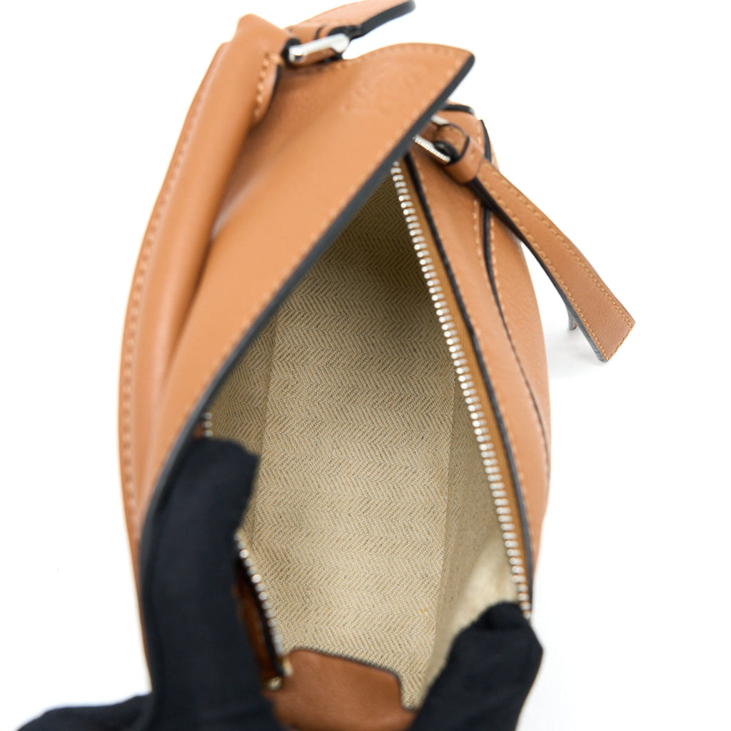 LOEWE MINI PUZZLE BAG CALFSKIN TAN SHW