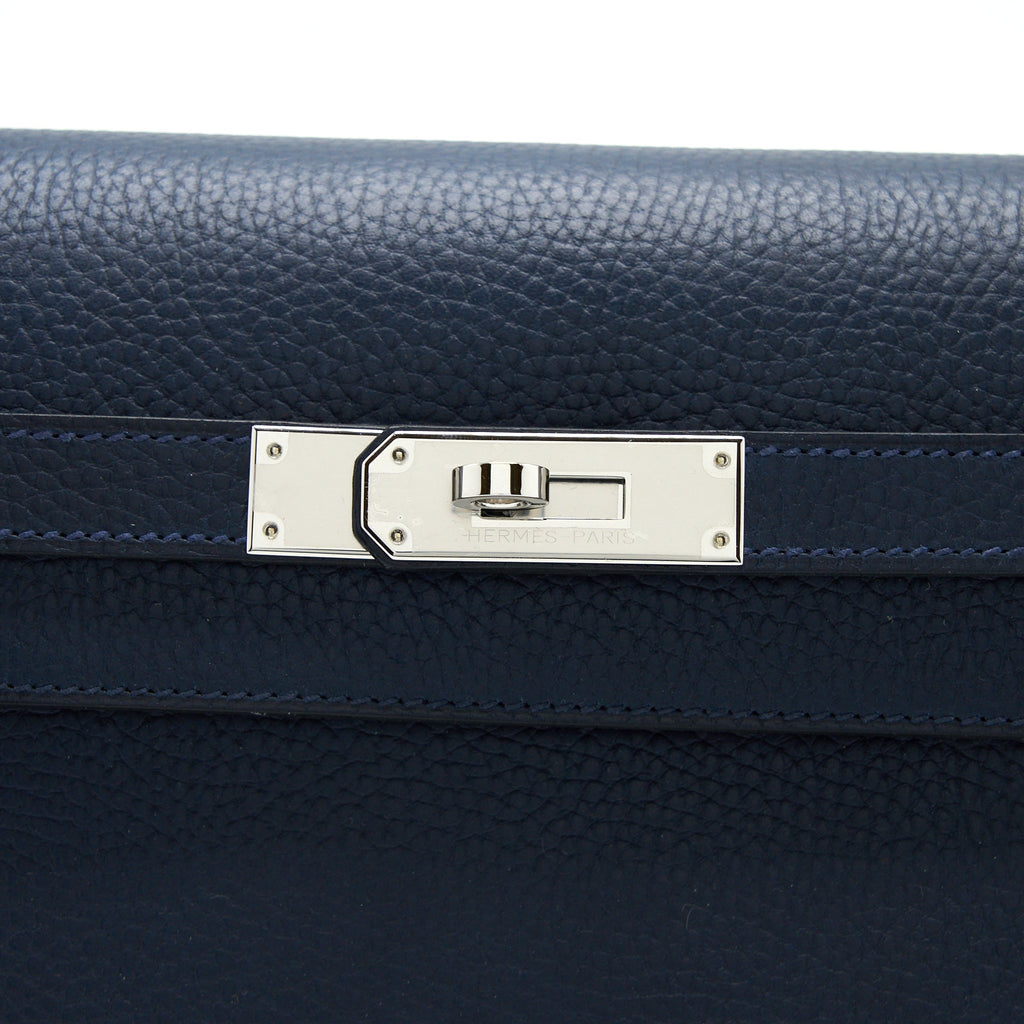 HERMES KELLY DEPECHES 25 TOGO BLUE NUIT SHW